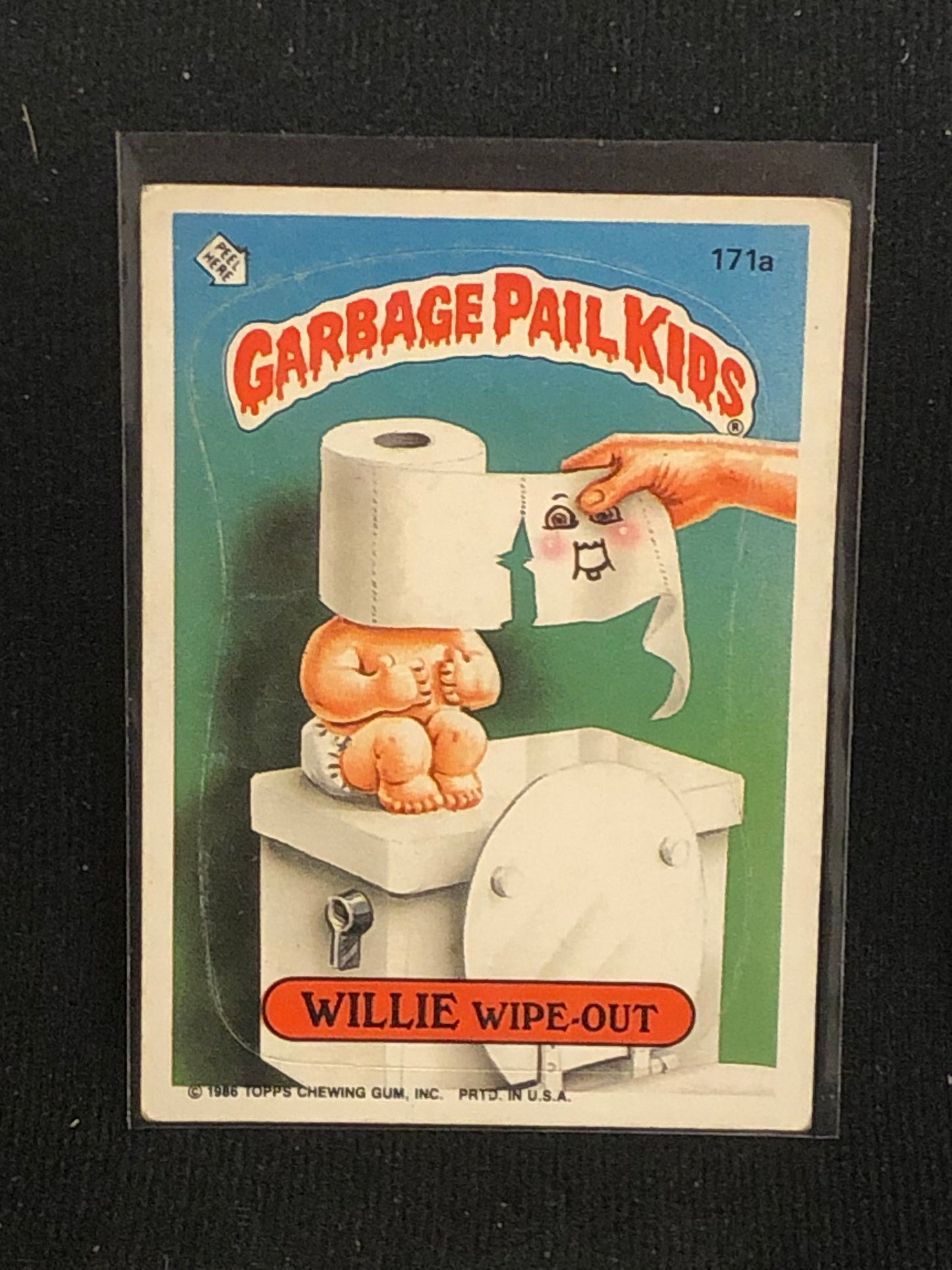 Garbage Pail Kids Original Series 5 (os5) 171a Willie Wipe Out