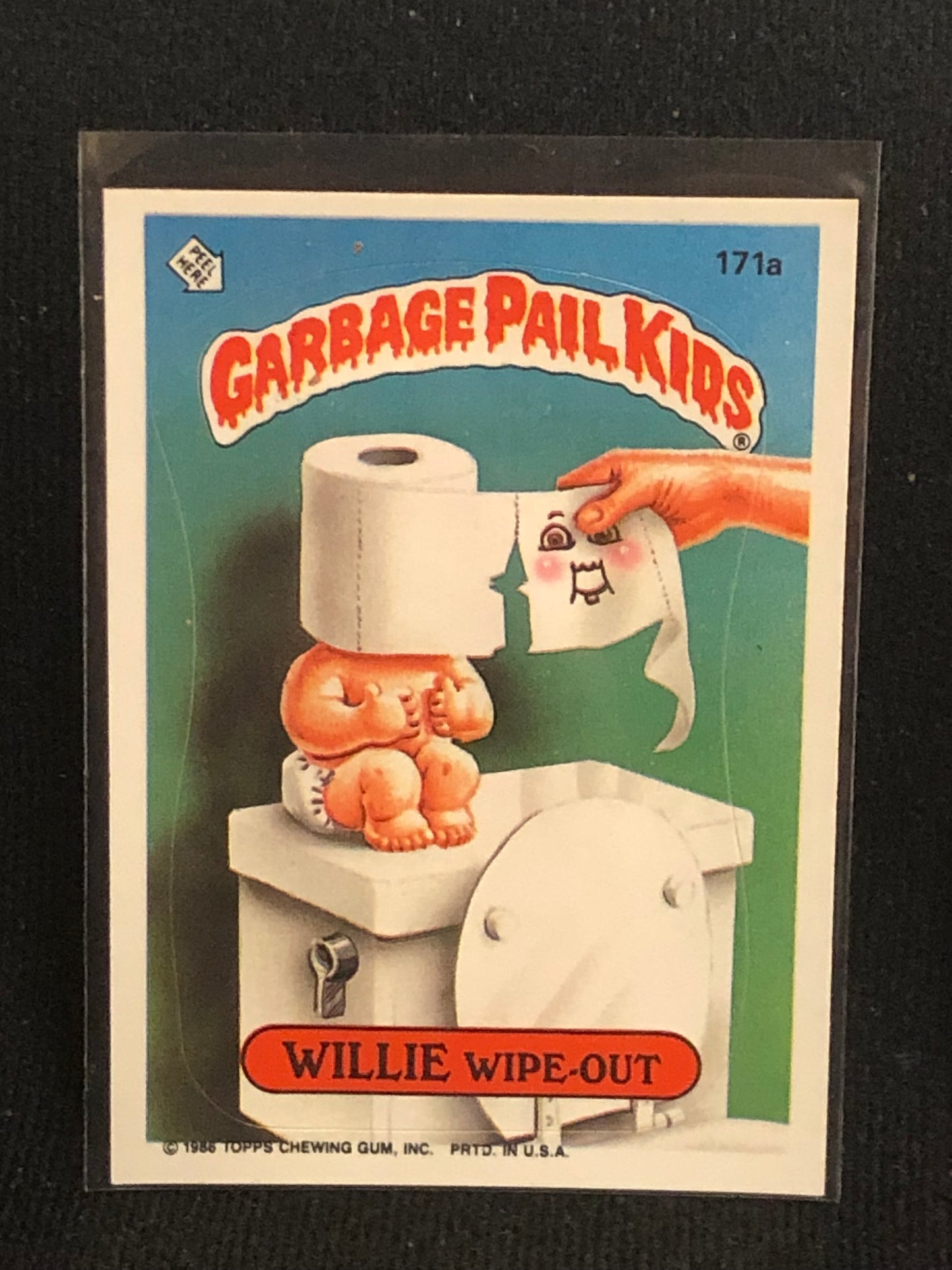 Garbage Pail Kids Original Series 5 (os5) 171a Willie Wipe Out