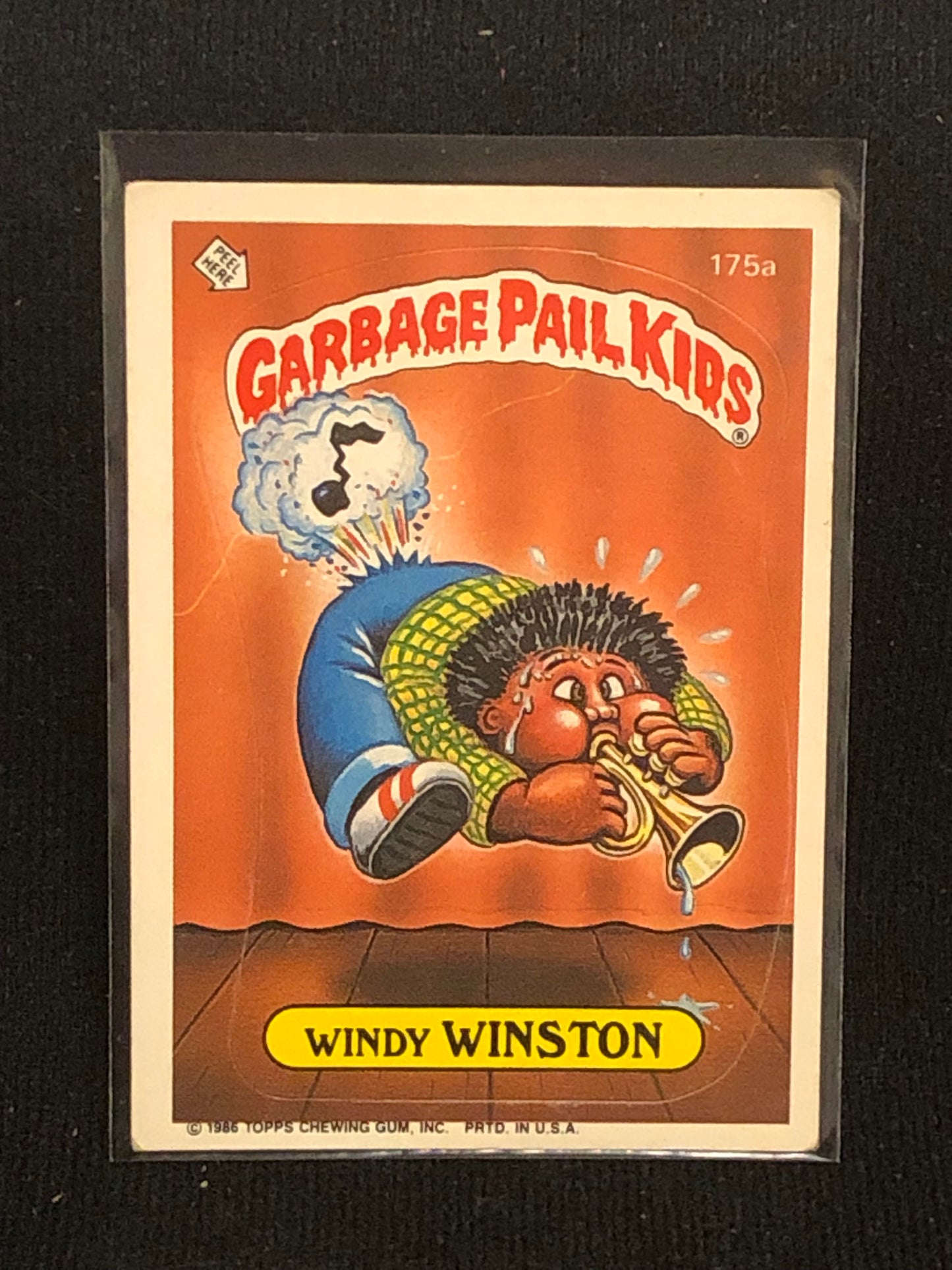 Garbage Pail Kids Original Series 5 (os5) 175a Windy Winston