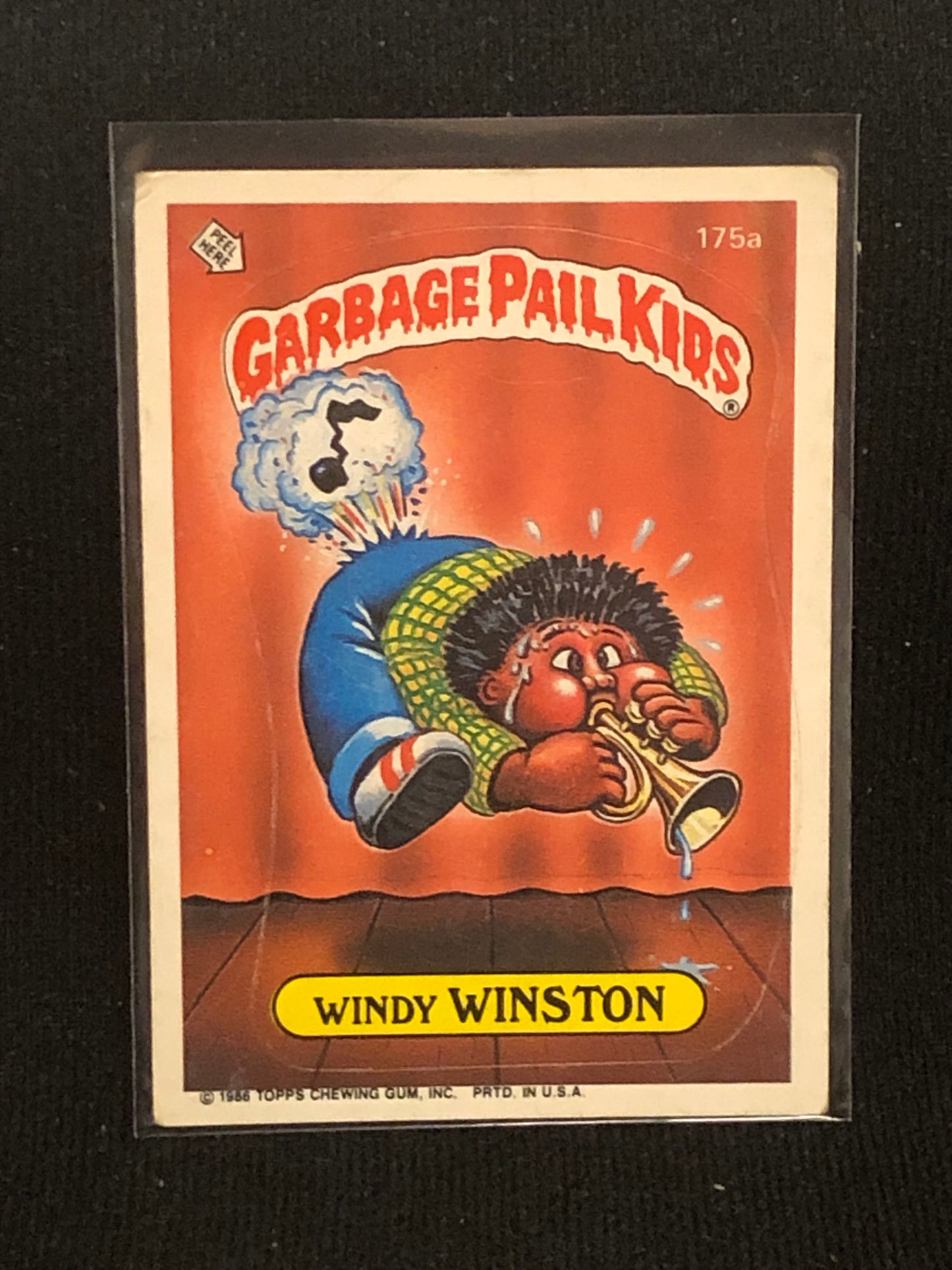 Garbage Pail Kids Original Series 5 (os5) 175a Windy Winston