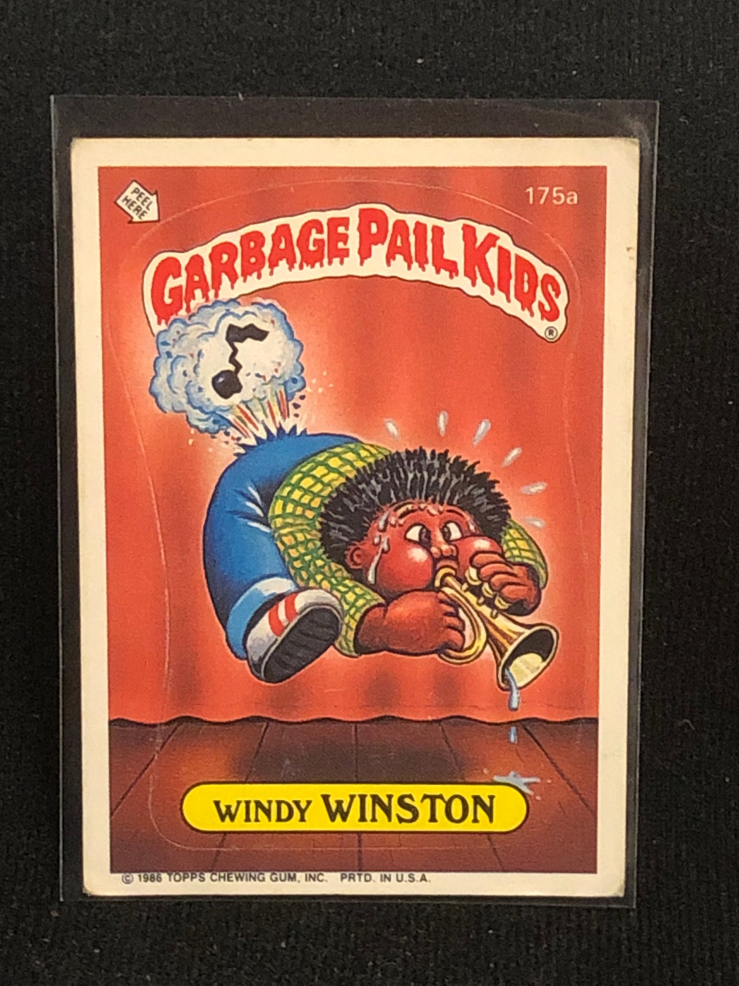 Garbage Pail Kids Original Series 5 (os5) 175a Windy Winston