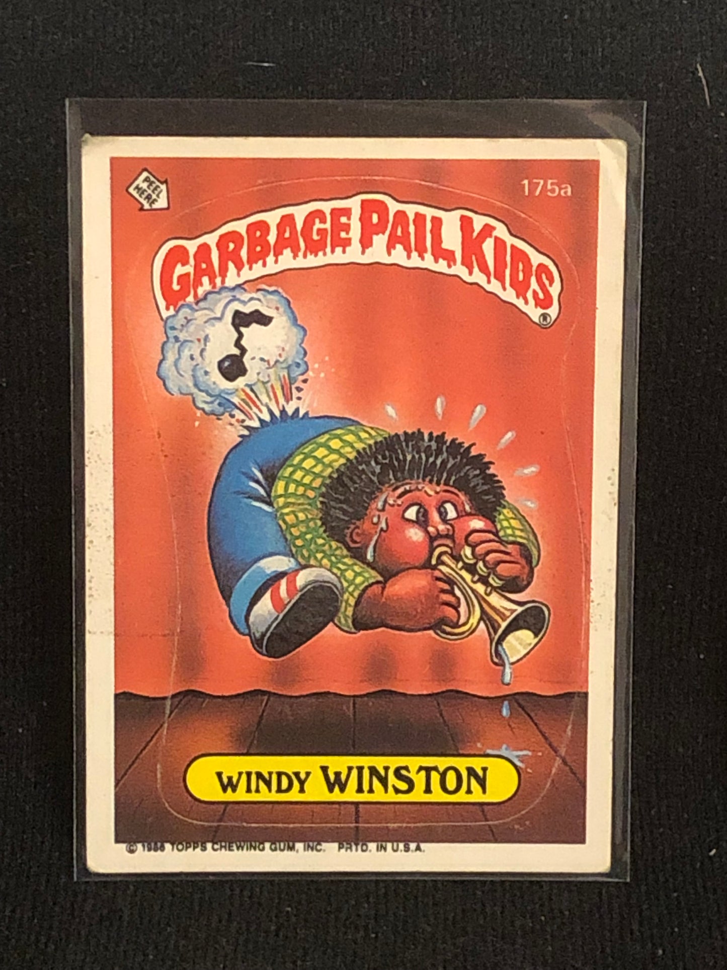 Garbage Pail Kids Original Series 5 (os5) 175a Windy Winston