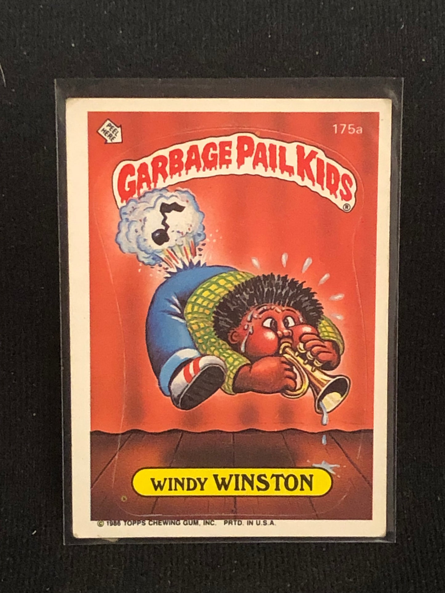 Garbage Pail Kids Original Series 5 (os5) 175a Windy Winston