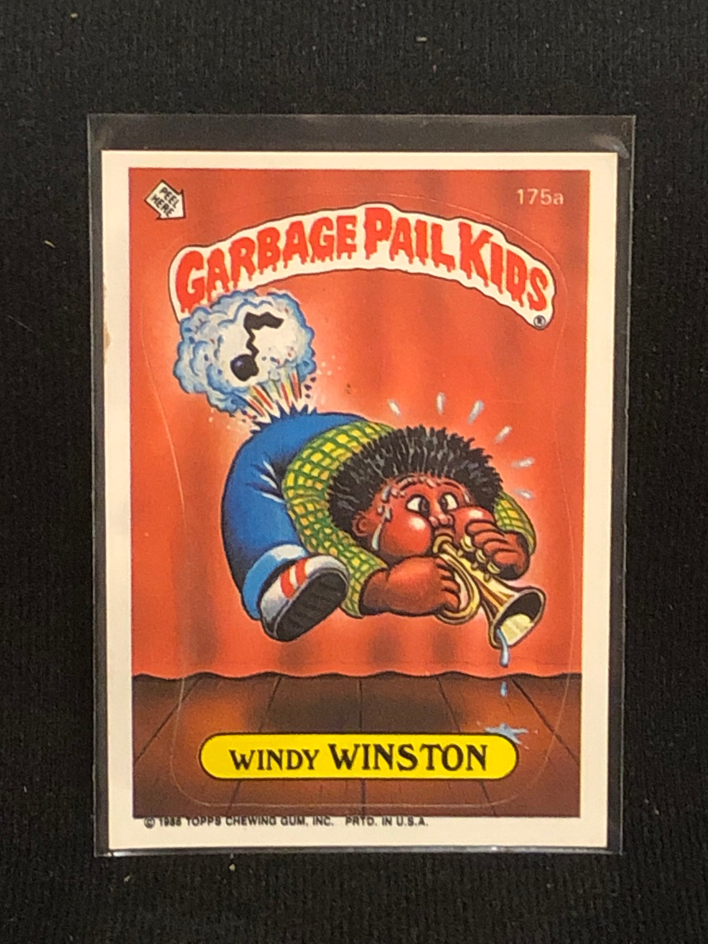 Garbage Pail Kids Original Series 5 (os5) 175a Windy Winston