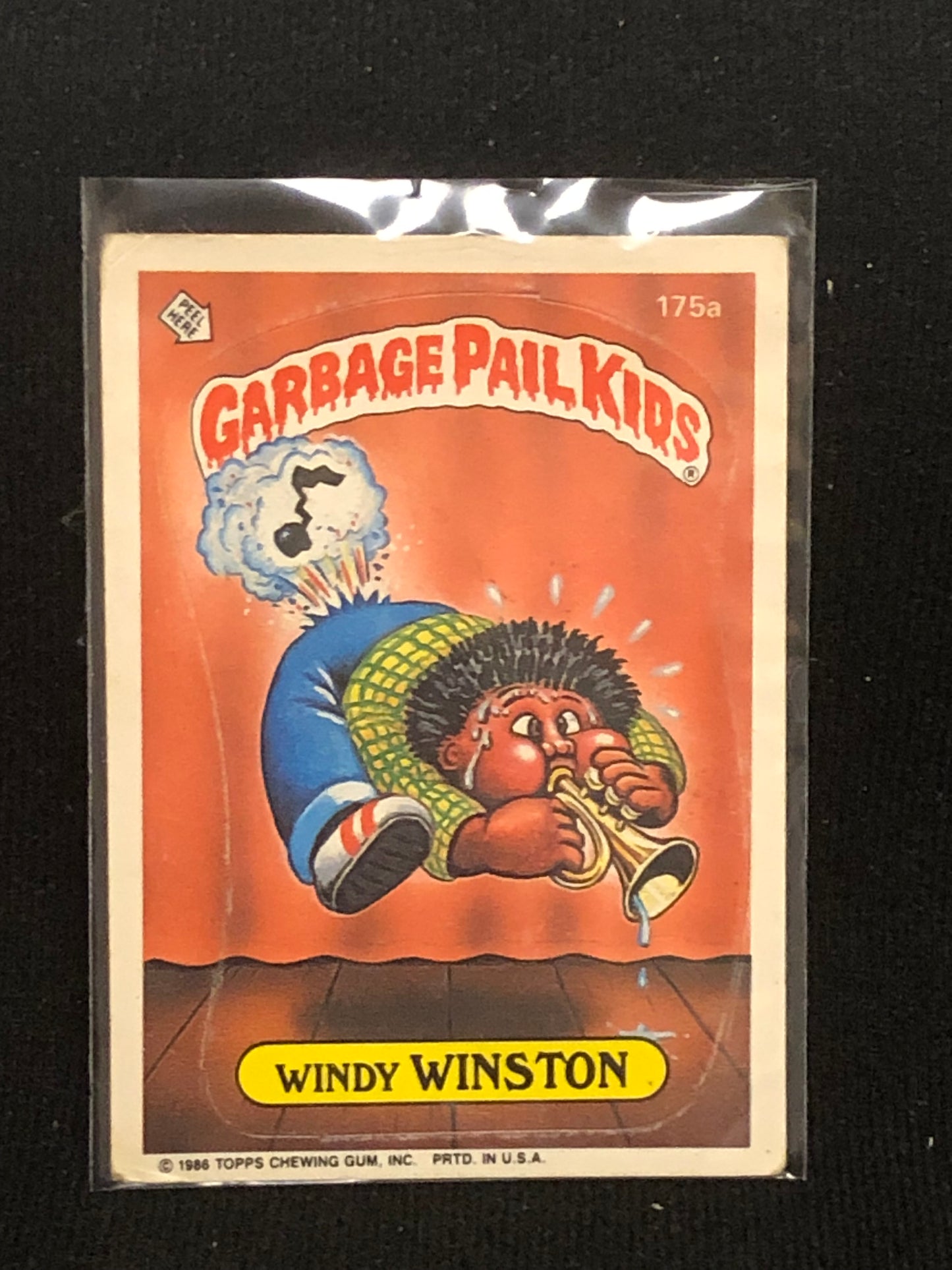 Garbage Pail Kids Original Series 5 (os5) 175a Windy Winston