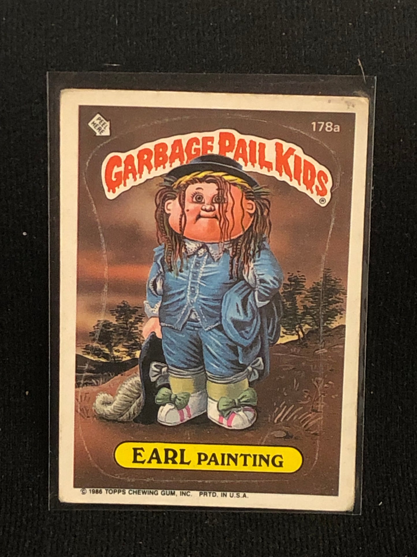 Garbage Pail Kids Original Series 5 (os5) 178a Earl Painting