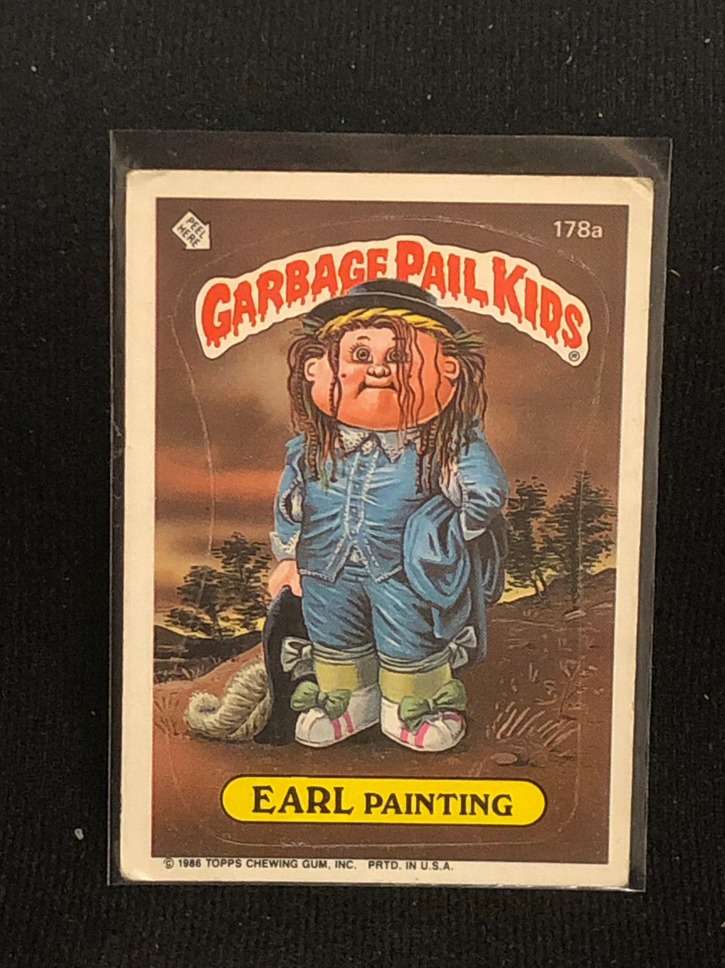 Garbage Pail Kids Original Series 5 (os5) 178a Earl Painting