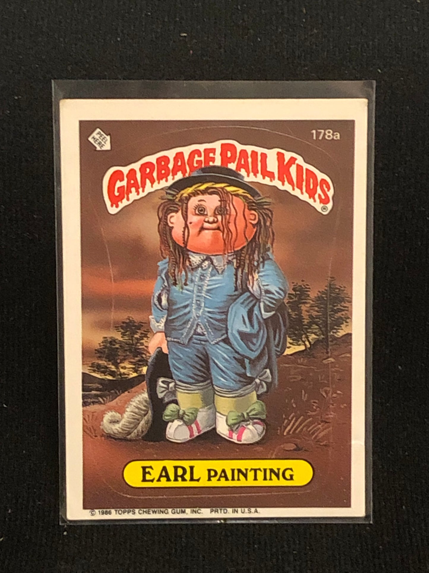 Garbage Pail Kids Original Series 5 (os5) 178a Earl Painting