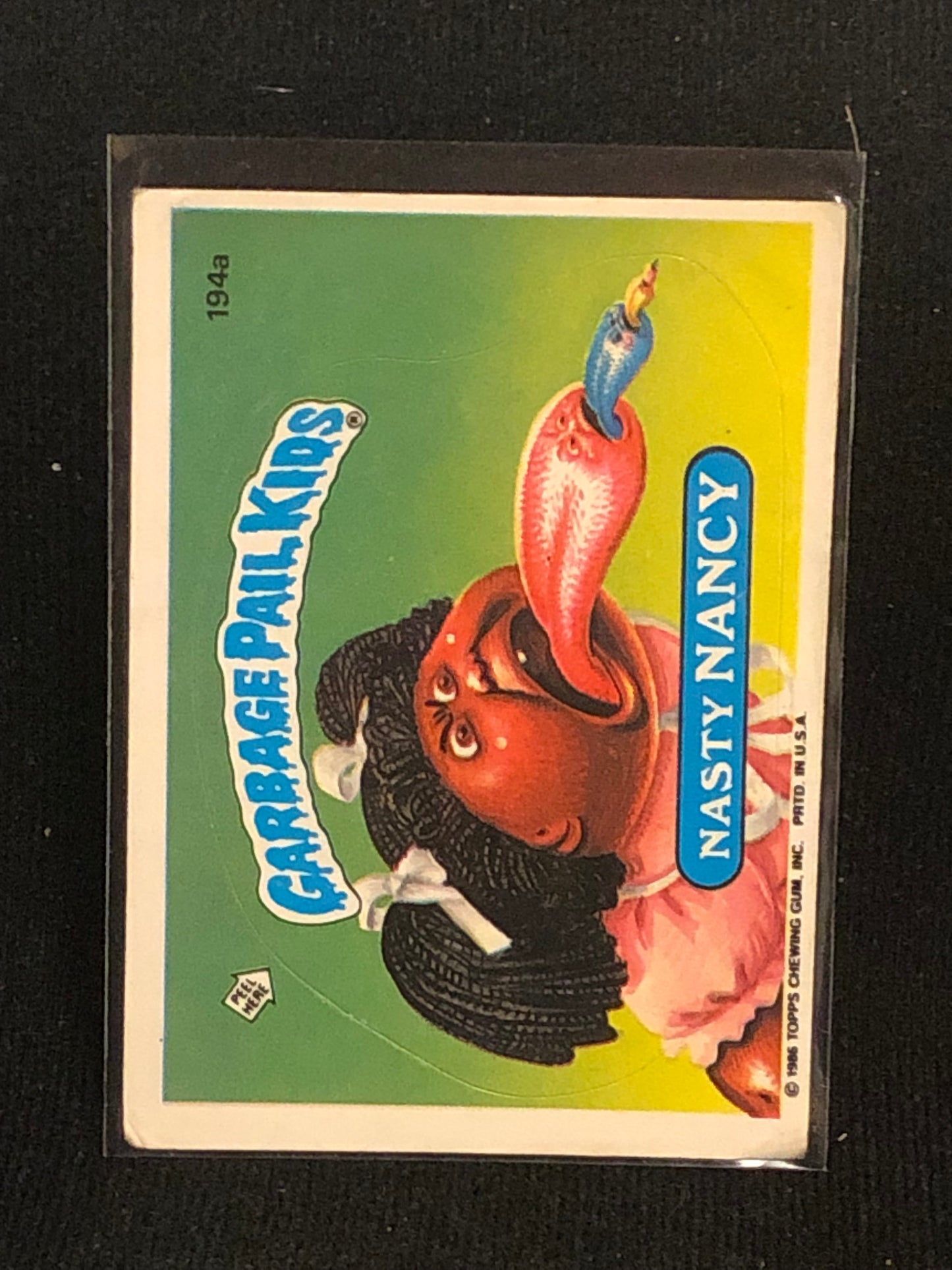 Garbage Pail Kids Original Series 5 (os5) 194a Nasty Nancy