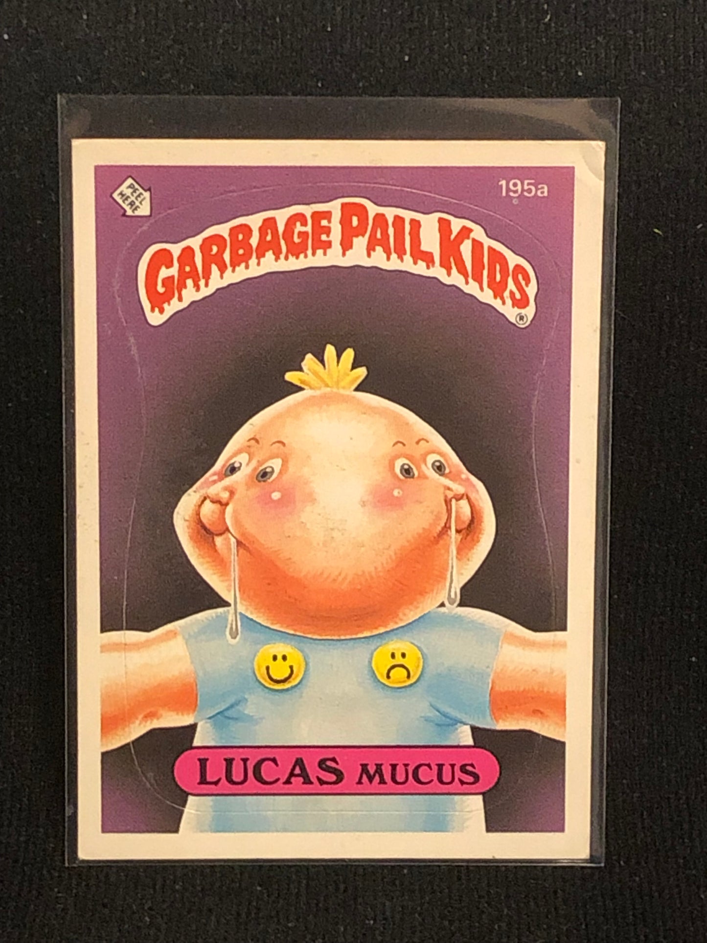 Garbage Pail Kids Original Series 5 (os5) 195a Lucas Mucus