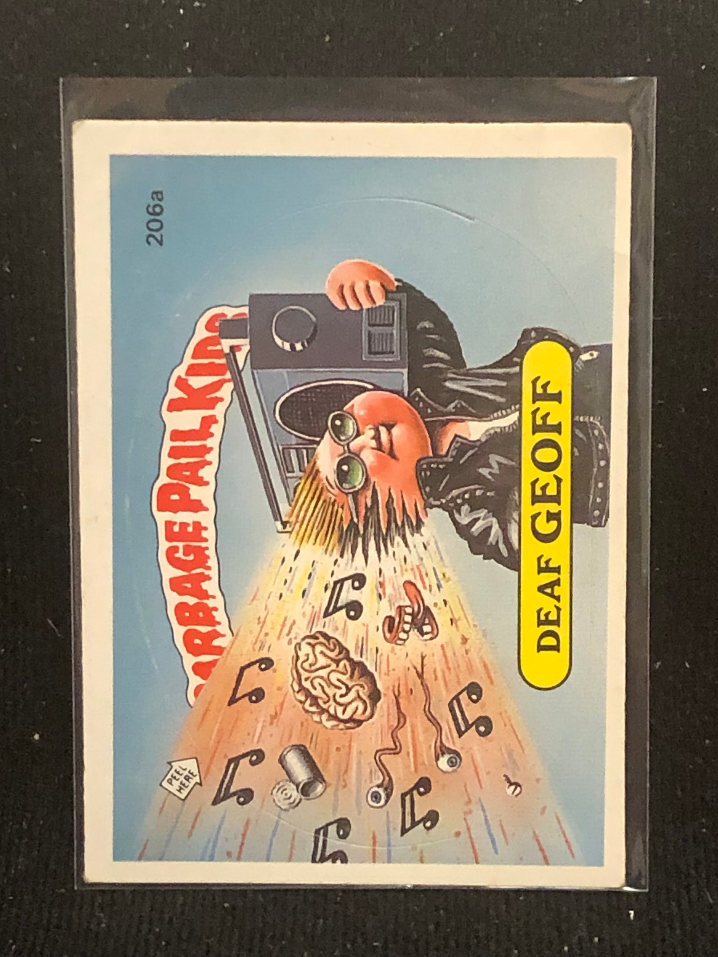 Garbage Pail Kids Original Series 5 (os5) 206a Deaf Geoff