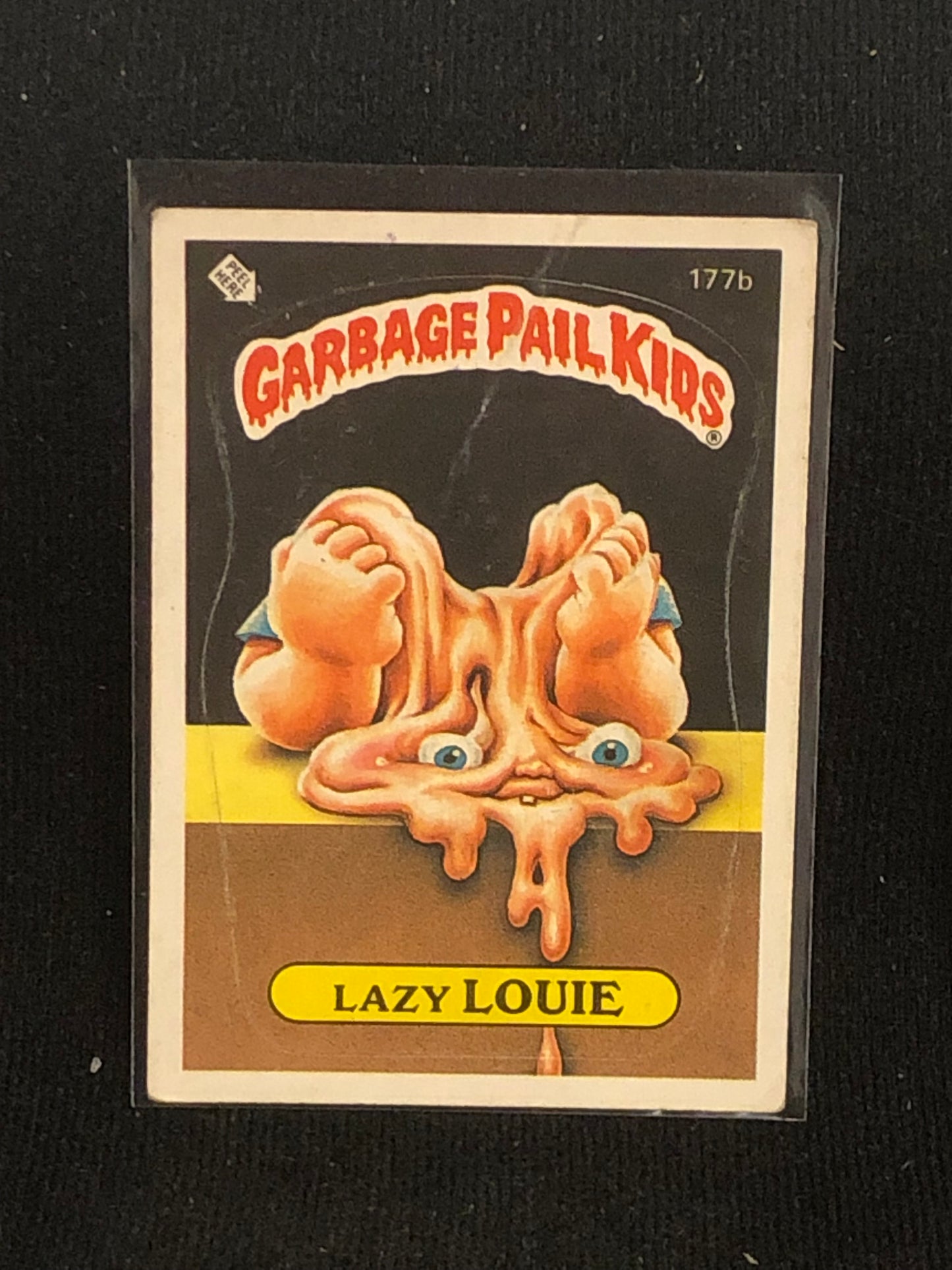 Garbage Pail Kids Original Series 5 (os5) 177b Lazy Louie