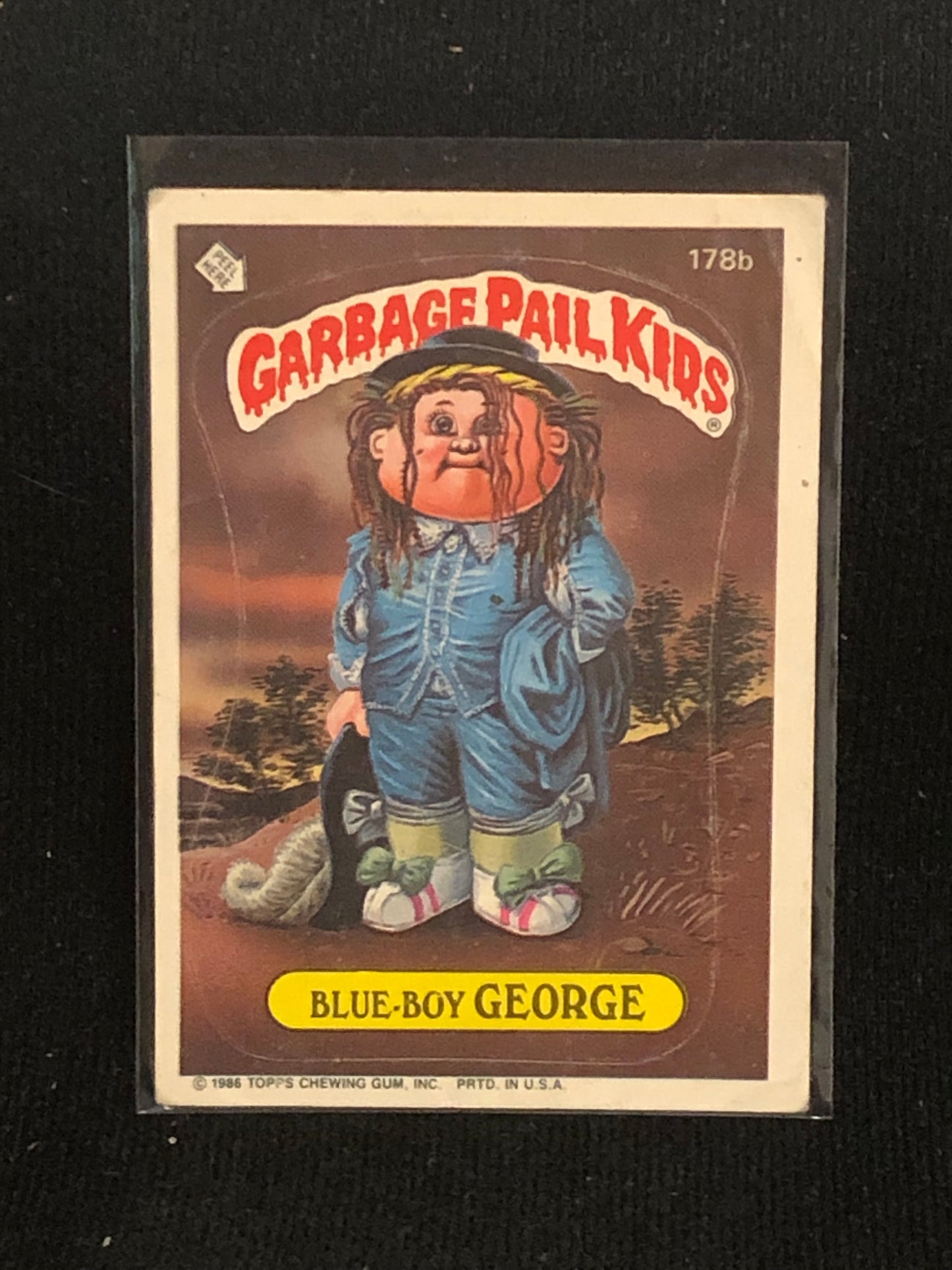 Garbage Pail Kids Original Series 5 (os5) 178b Blue Boy George