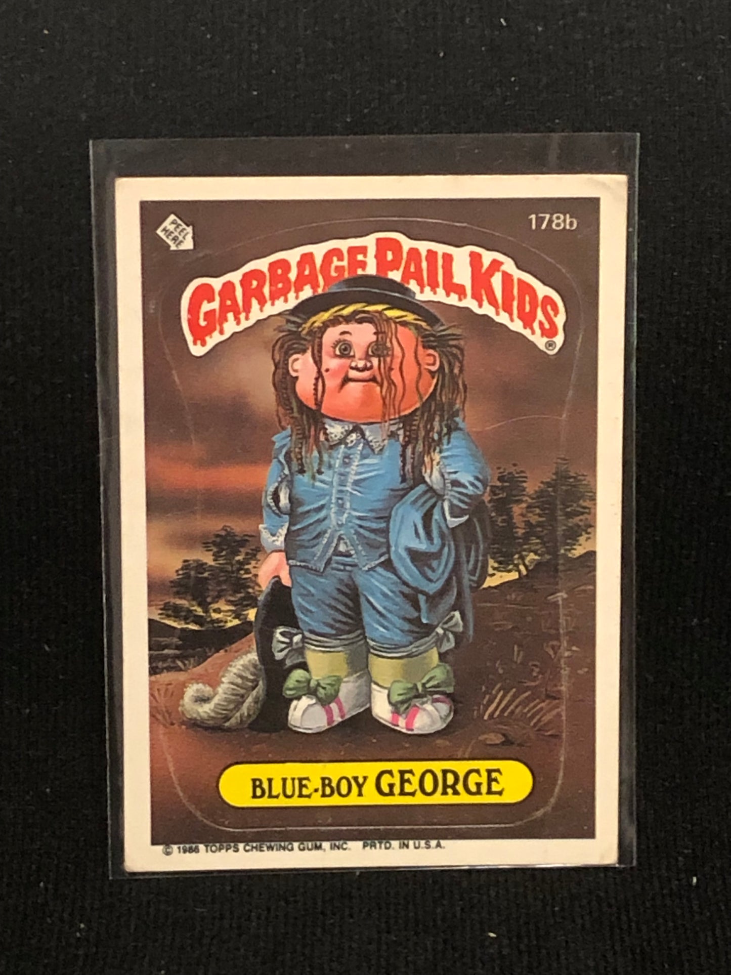 Garbage Pail Kids Original Series 5 (os5) 178b Blue Boy George