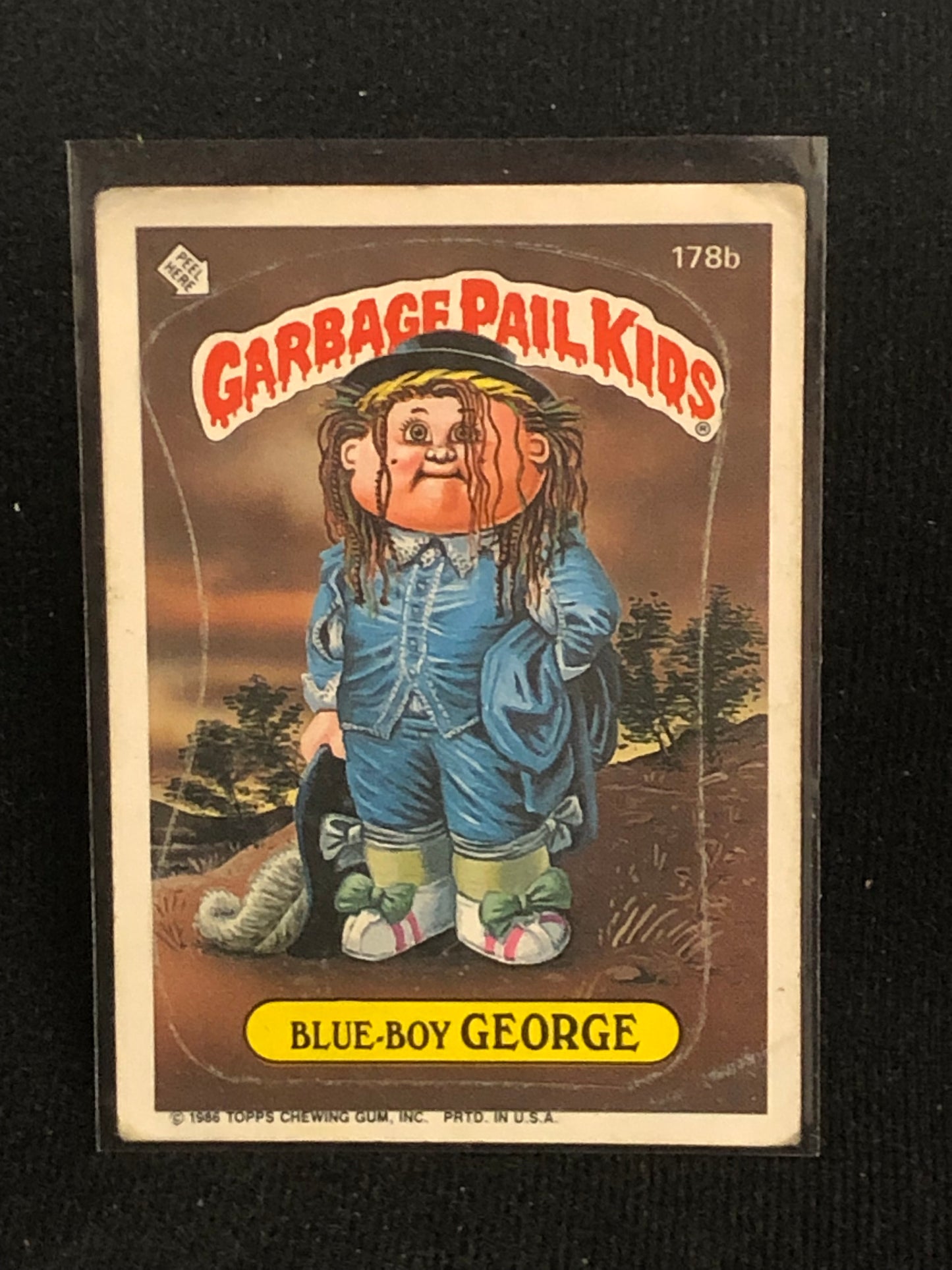 Garbage Pail Kids Original Series 5 (os5) 178b Blue Boy George