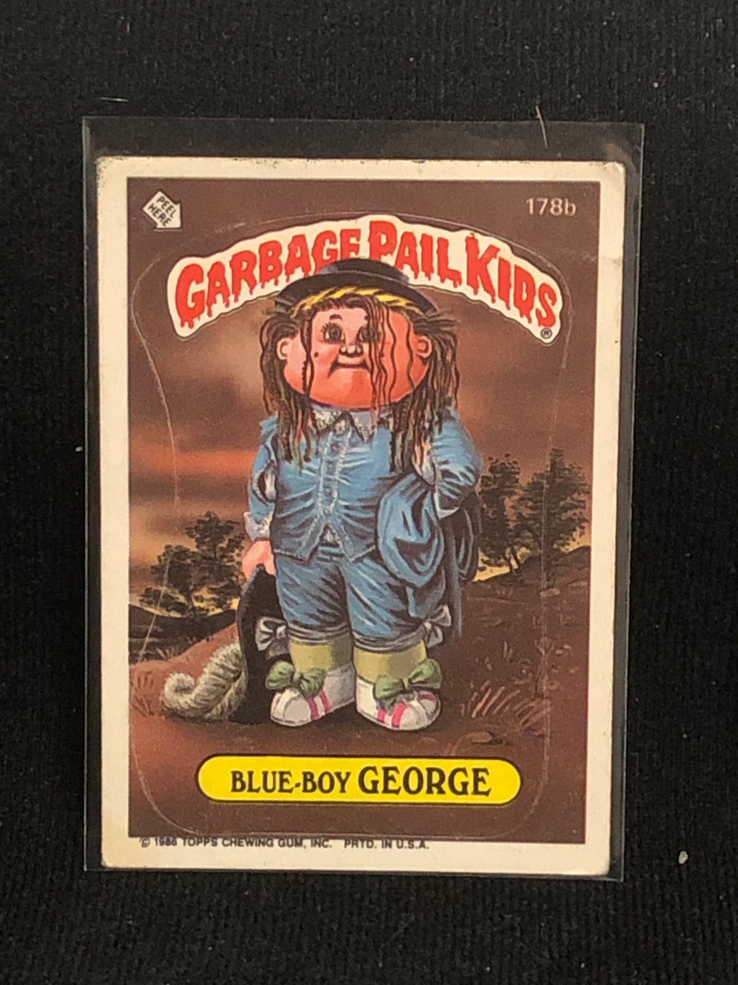 Garbage Pail Kids Original Series 5 (os5) 178b Blue Boy George