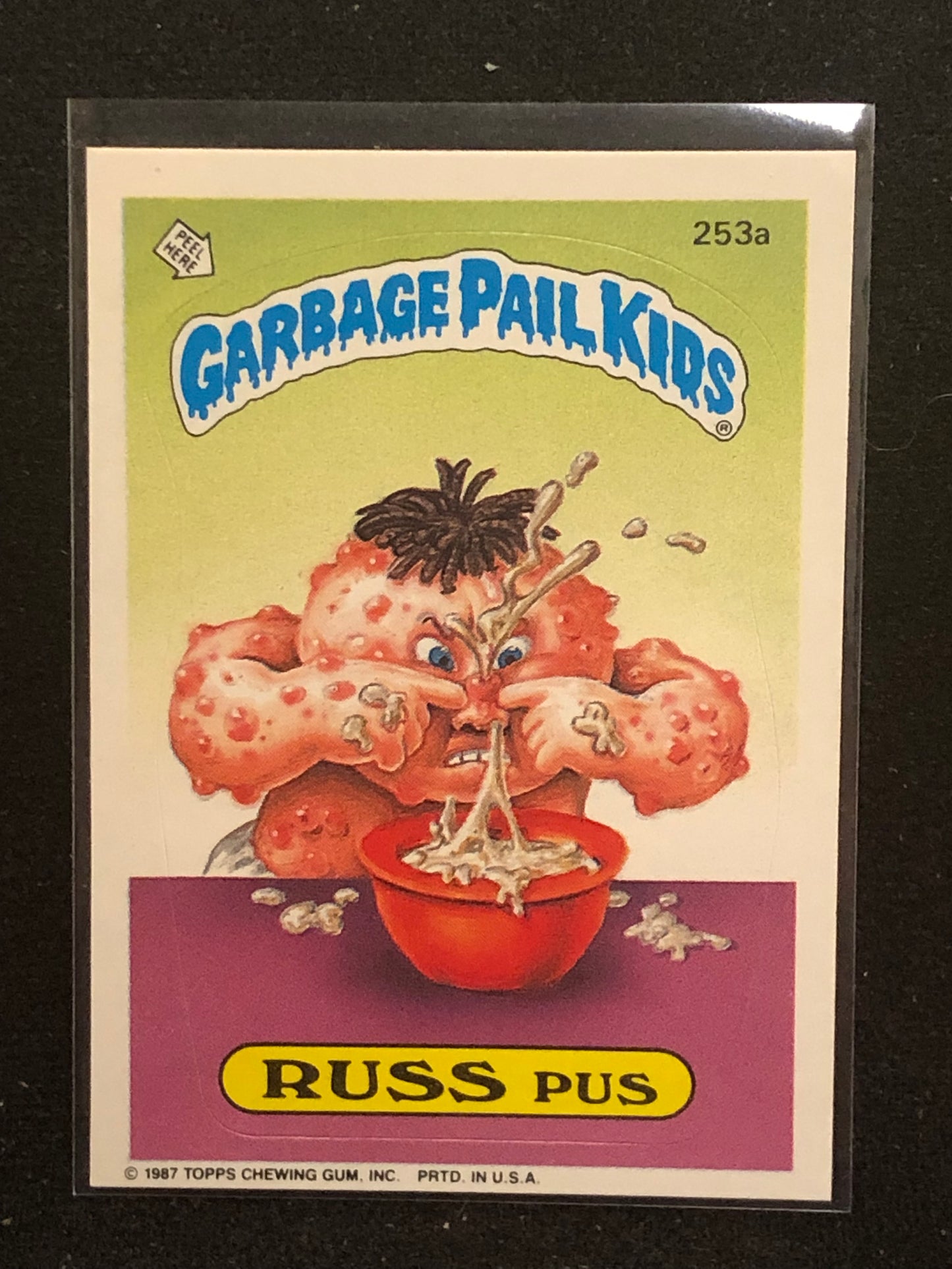 Garbage Pail Kids Original Series 7 (os7) 253a Russ Pus