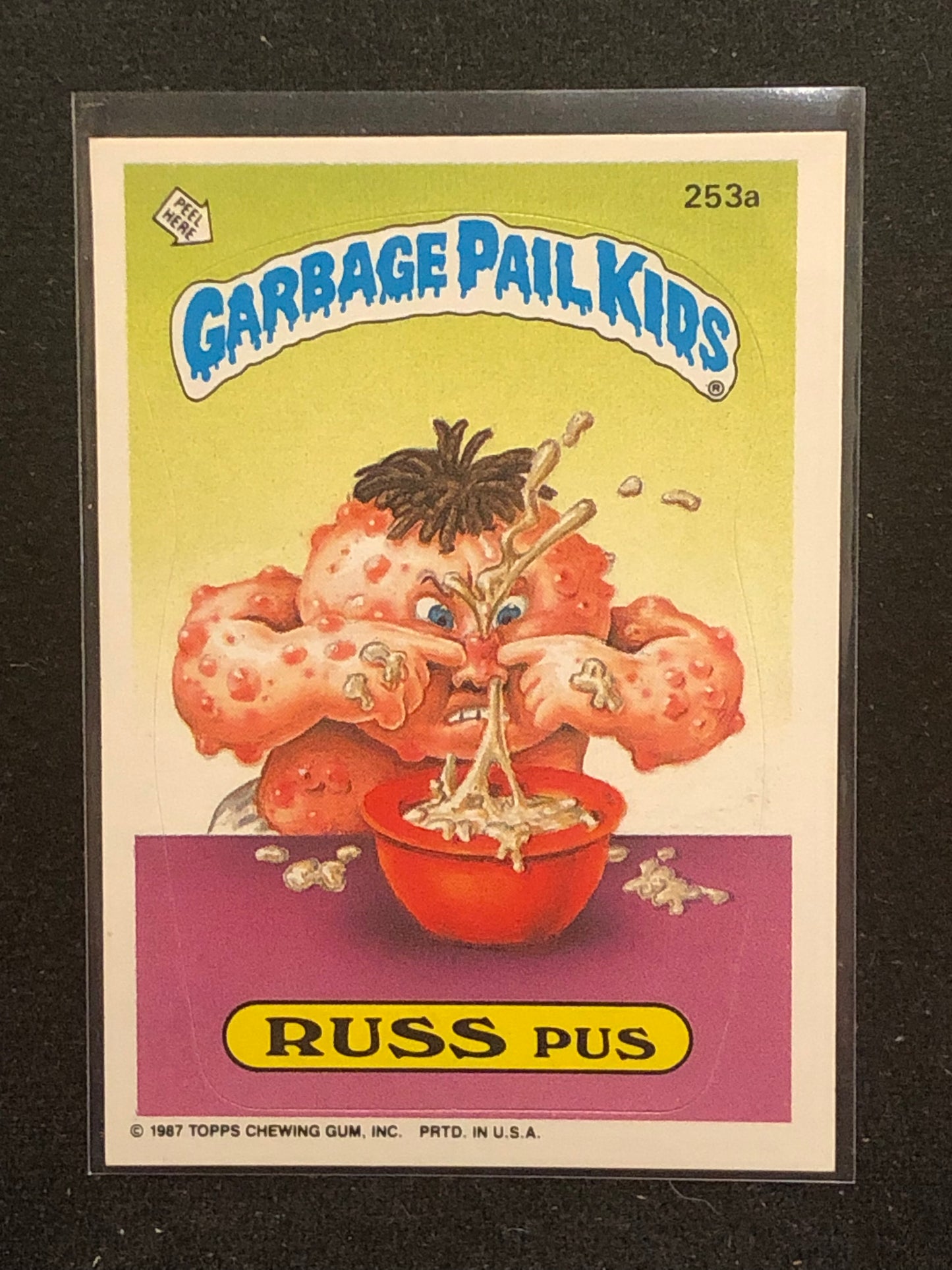 Garbage Pail Kids Original Series 7 (os7) 253a Russ Pus