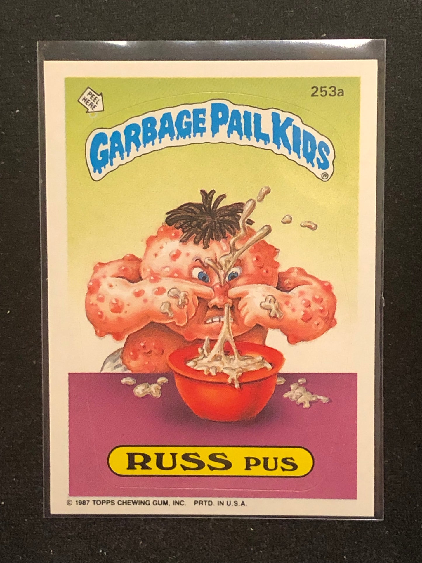 Garbage Pail Kids Original Series 7 (os7) 253a Russ Pus