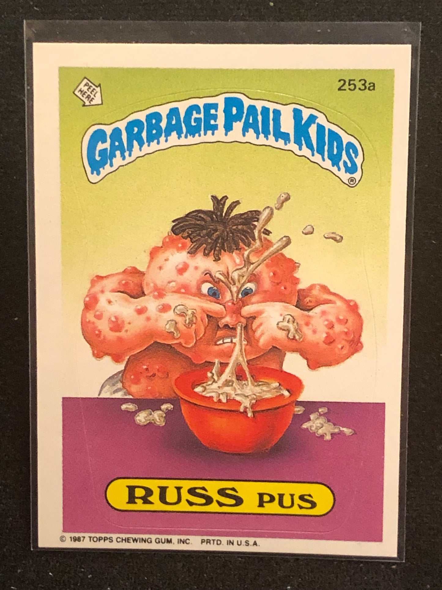 Garbage Pail Kids Original Series 7 (os7) 253a Russ Pus