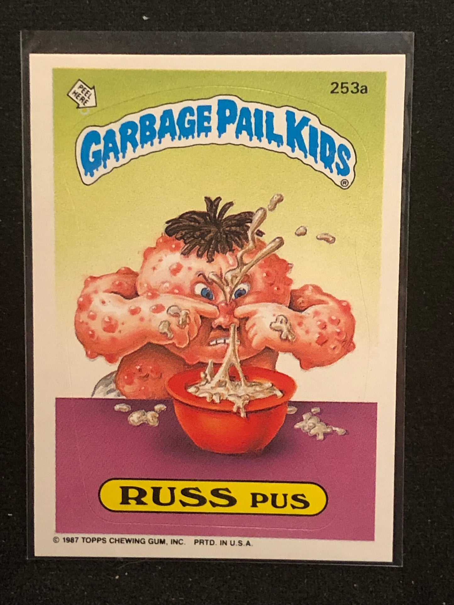 Garbage Pail Kids Original Series 7 (os7) 253a Russ Pus