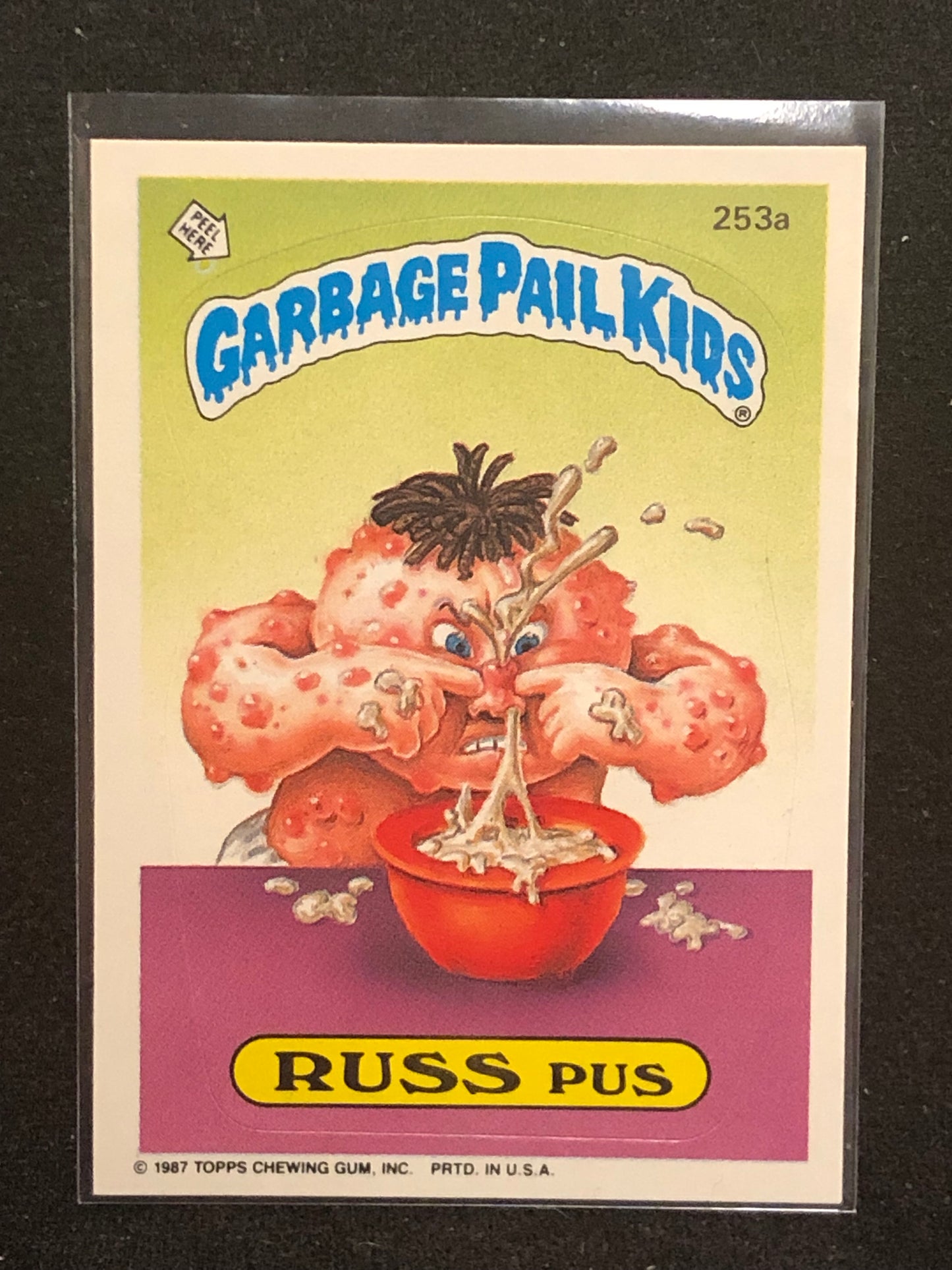 Garbage Pail Kids Original Series 7 (os7) 253a Russ Pus