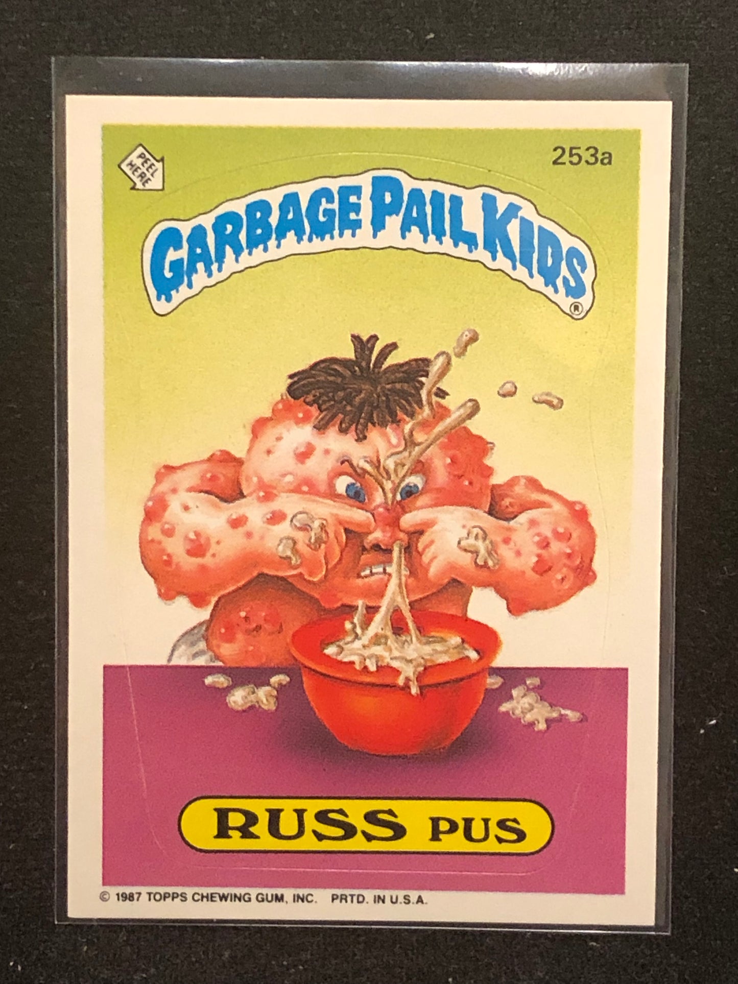 Garbage Pail Kids Original Series 7 (os7) 253a Russ Pus