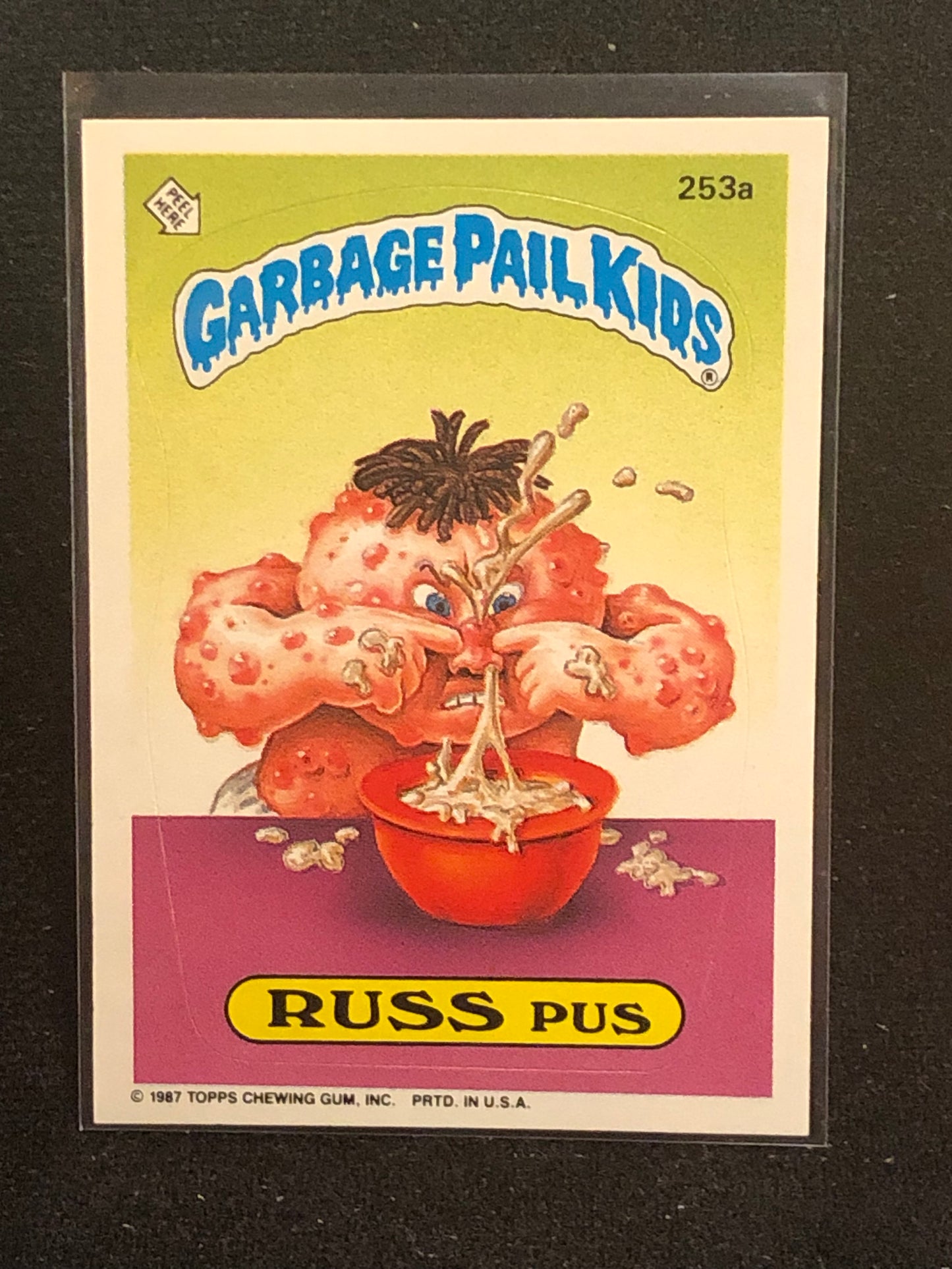 Garbage Pail Kids Original Series 7 (os7) 253a Russ Pus