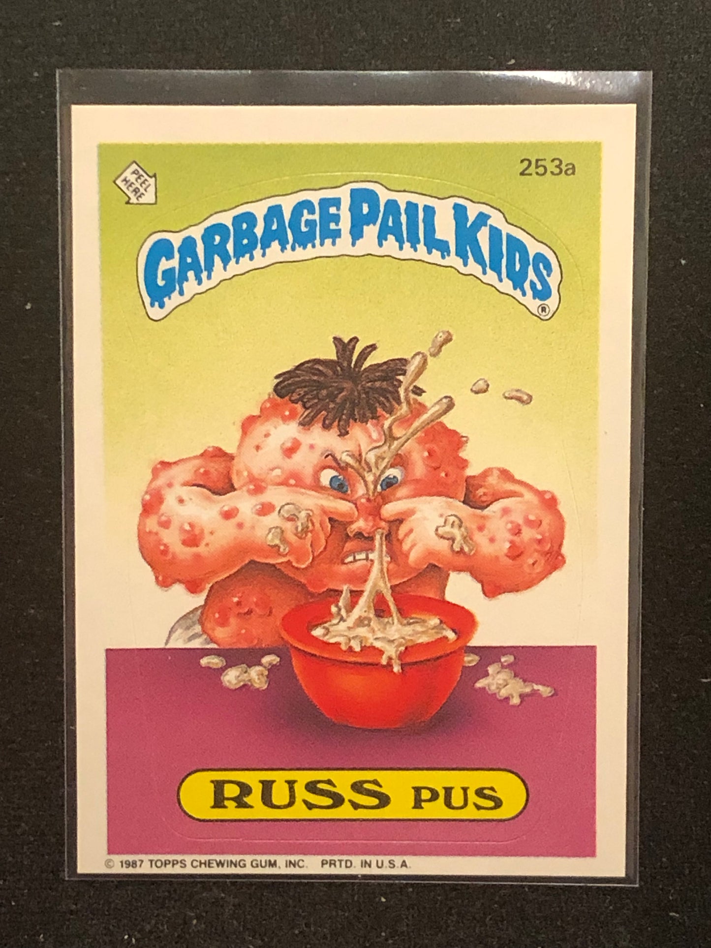 Garbage Pail Kids Original Series 7 (os7) 253a Russ Pus