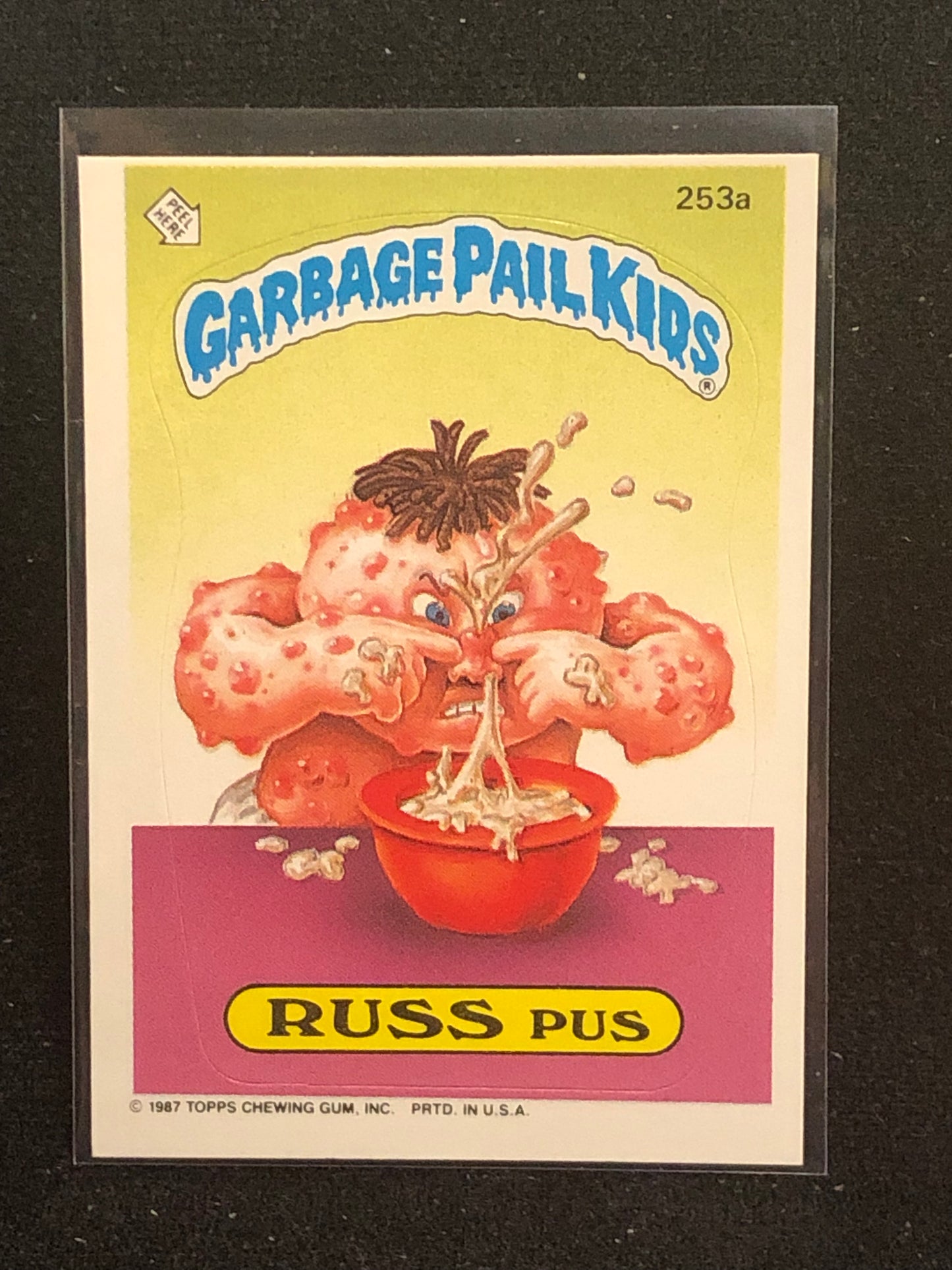 Garbage Pail Kids Original Series 7 (os7) 253a Russ Pus