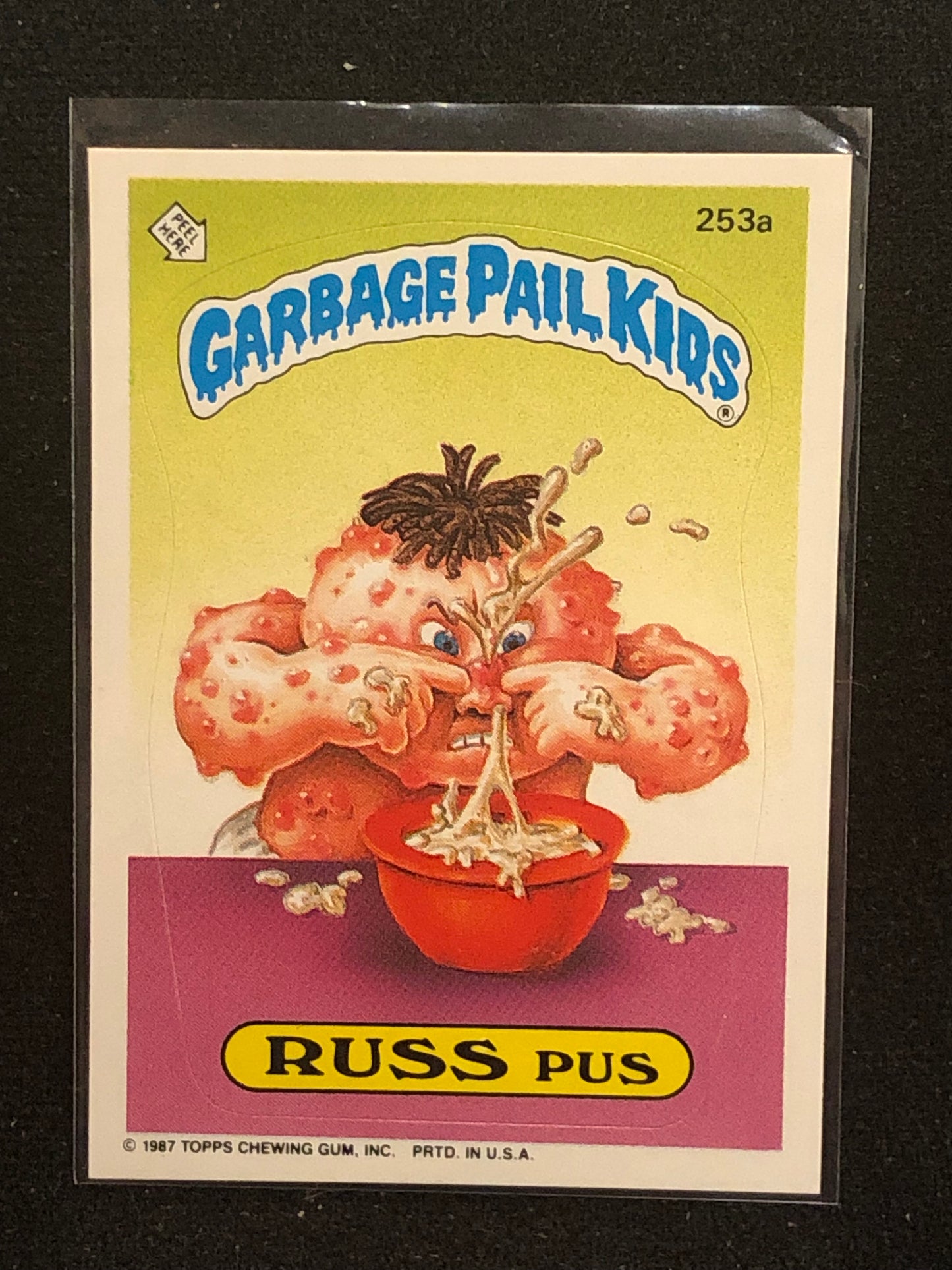 Garbage Pail Kids Original Series 7 (os7) 253a Russ Pus