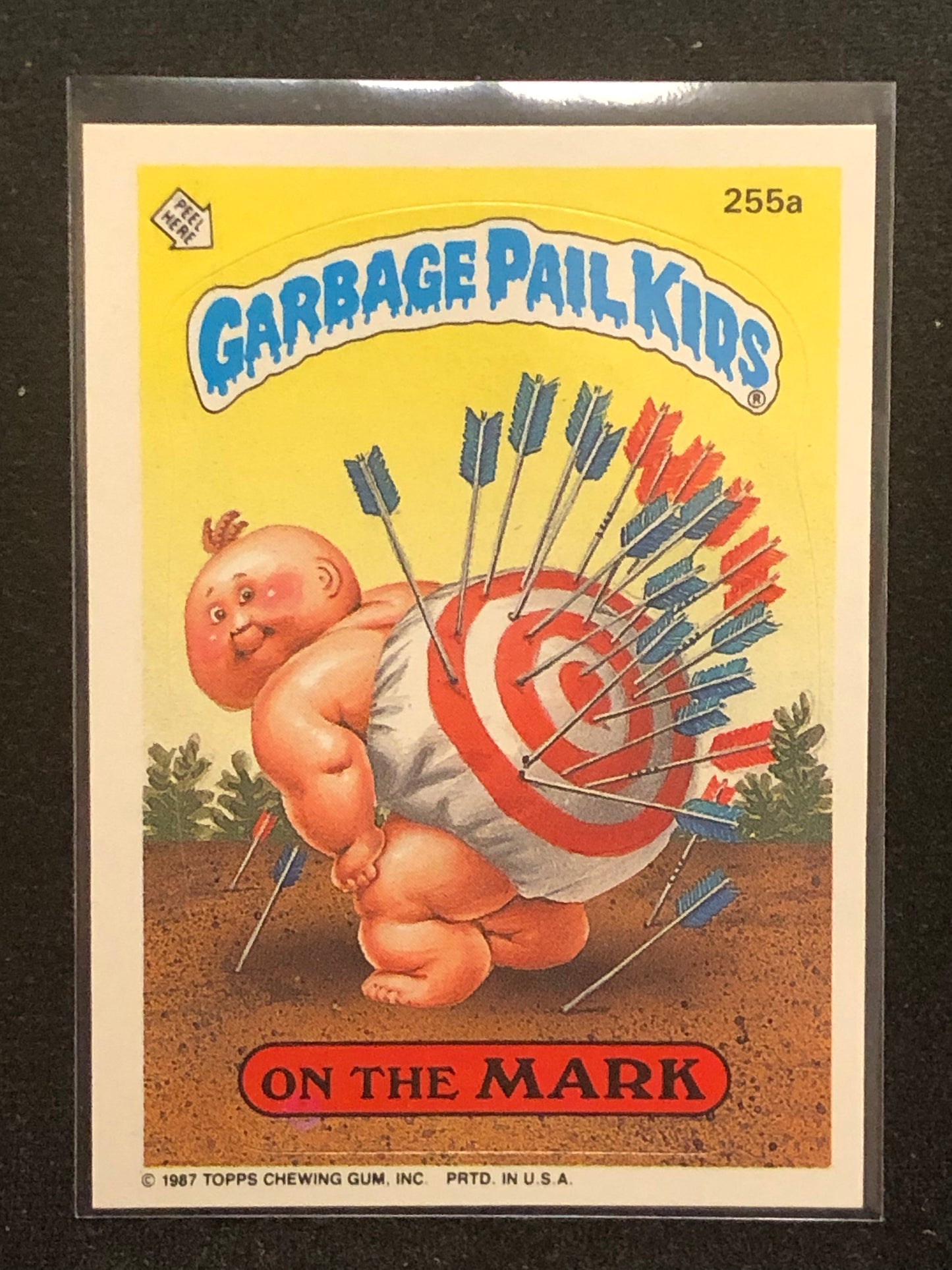 Garbage Pail Kids Original Series 7 (os7) 255a On The Mark