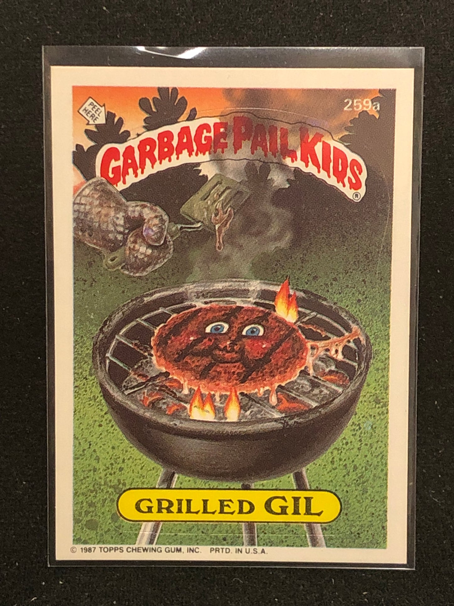 Garbage Pail Kids Original Series 7 (os7) 259a Grilled Gil