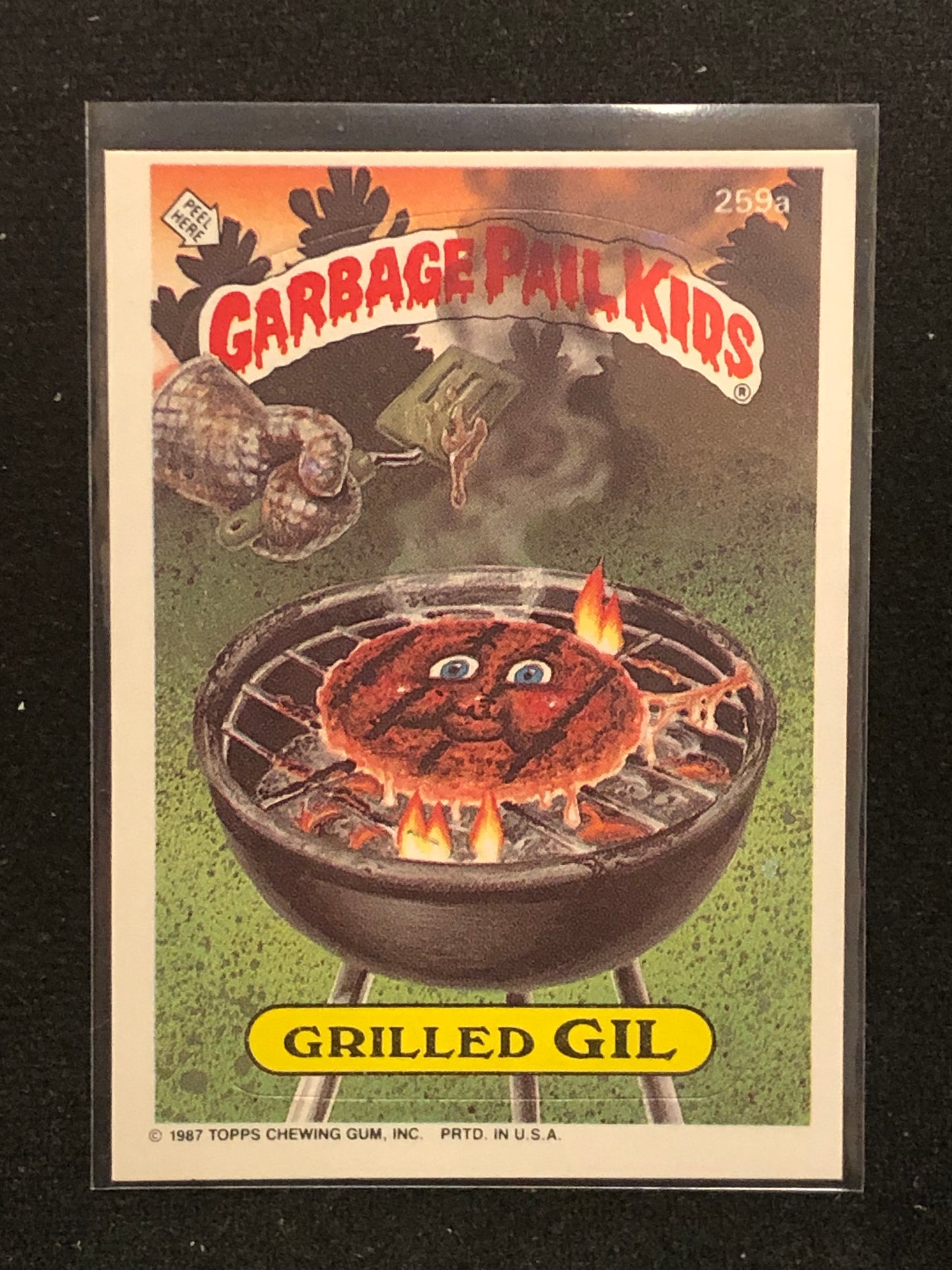 Garbage Pail Kids Original Series 7 (os7) 259a Grilled Gil