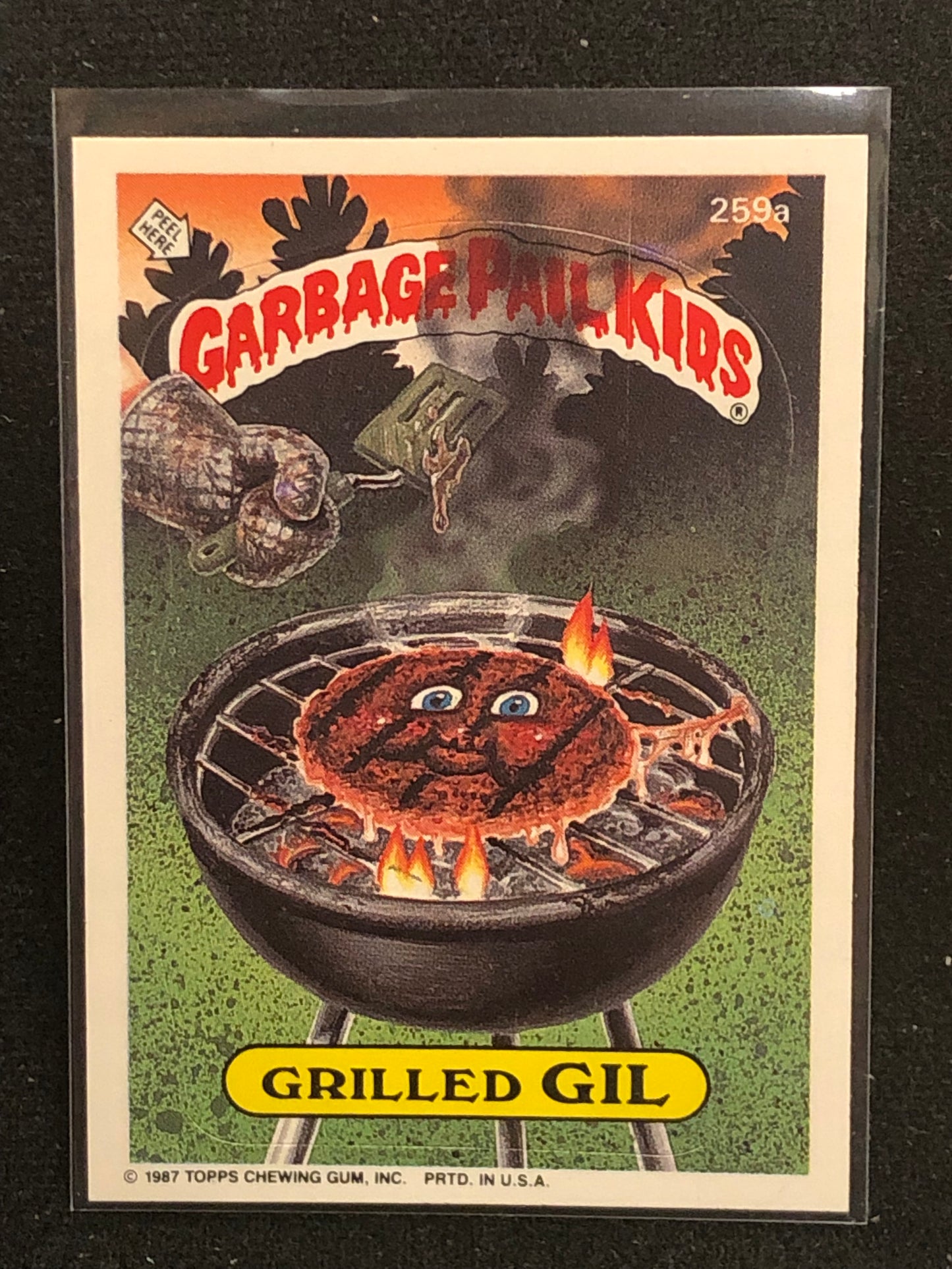 Garbage Pail Kids Original Series 7 (os7) 259a Grilled Gil