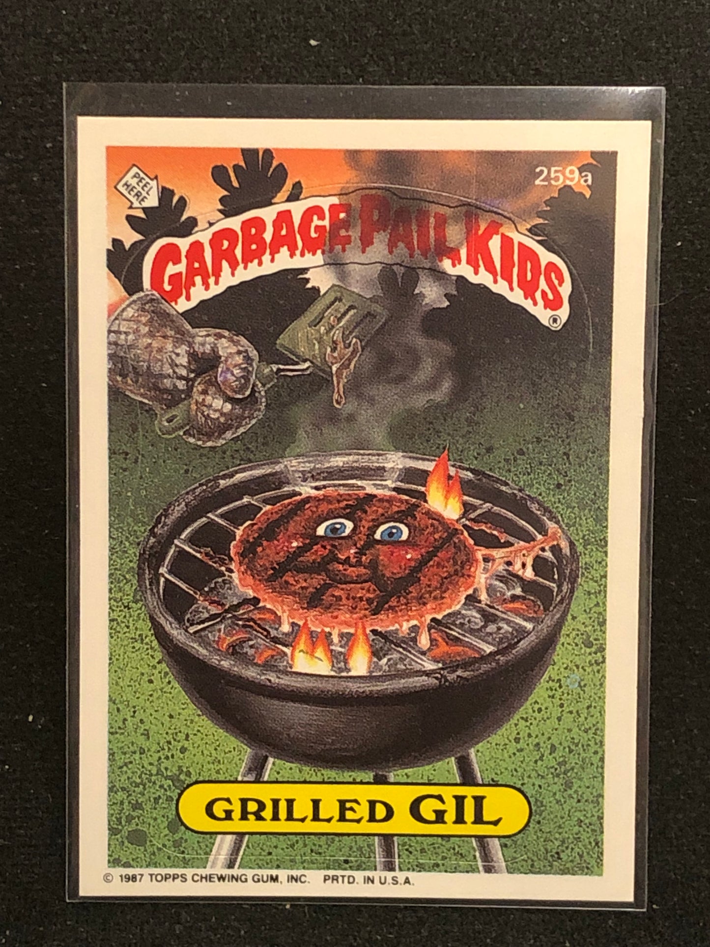 Garbage Pail Kids Original Series 7 (os7) 259a Grilled Gil