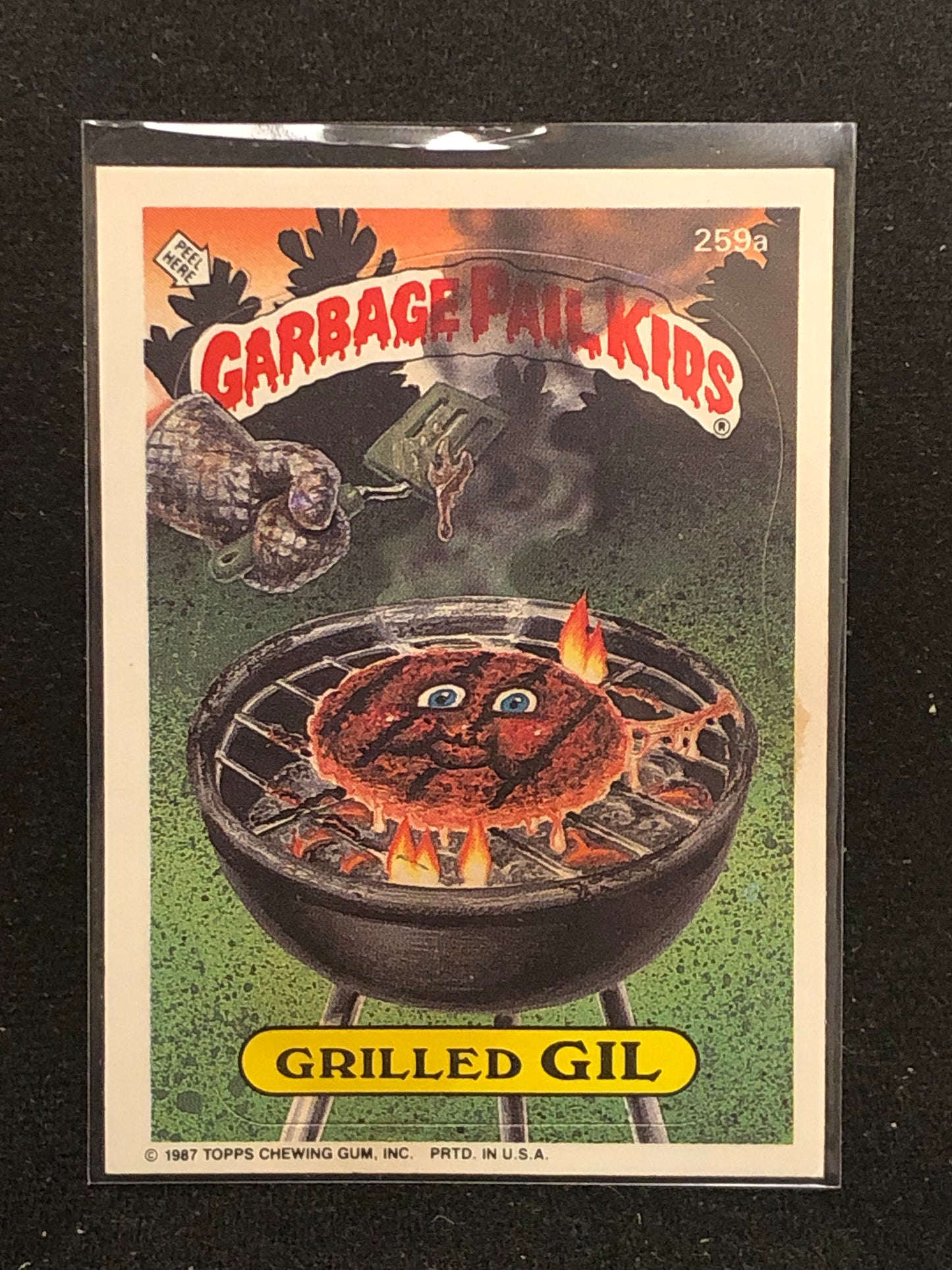 Garbage Pail Kids Original Series 7 (os7) 259a Grilled Gil