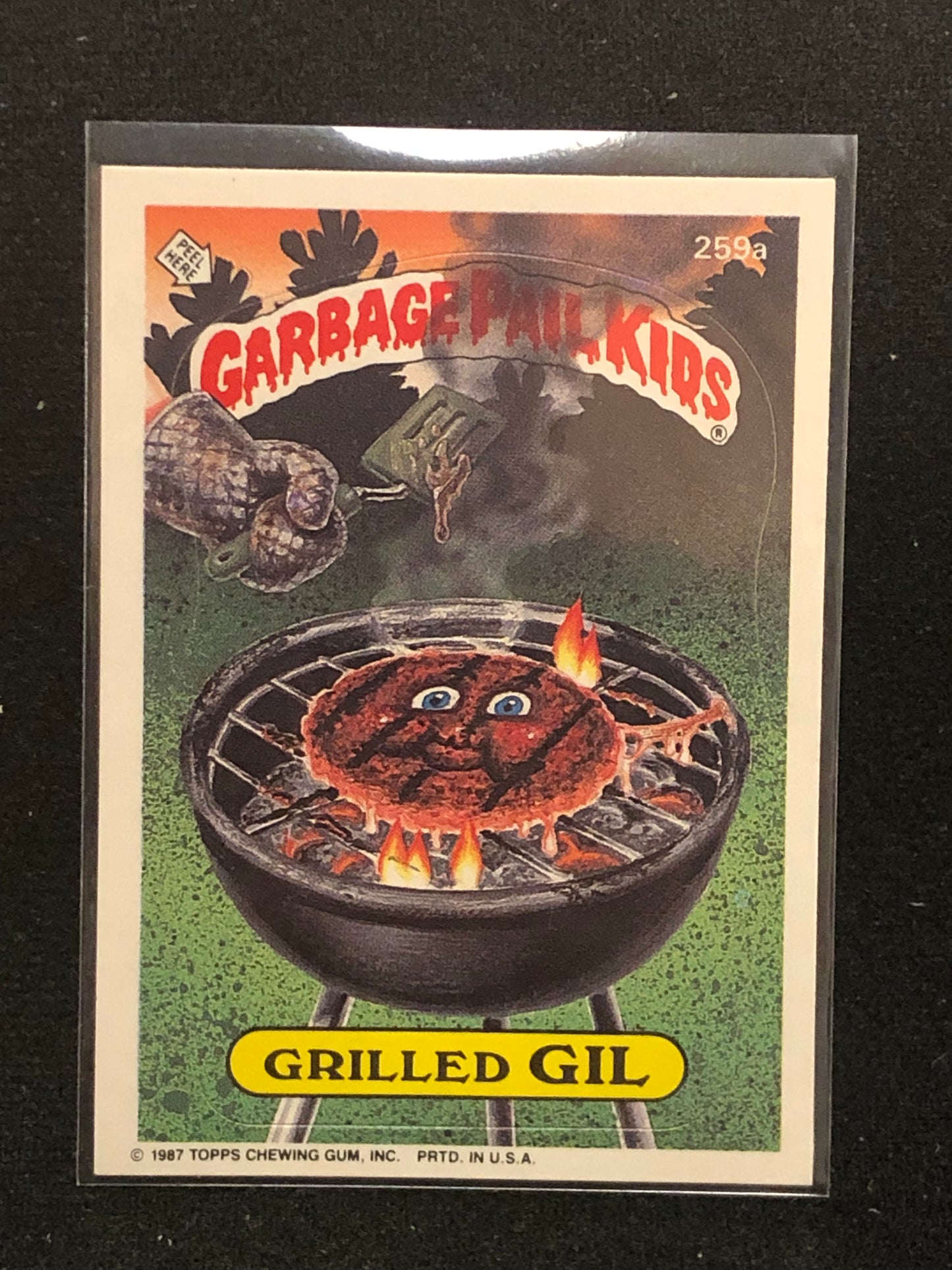 Garbage Pail Kids Original Series 7 (os7) 259a Grilled Gil