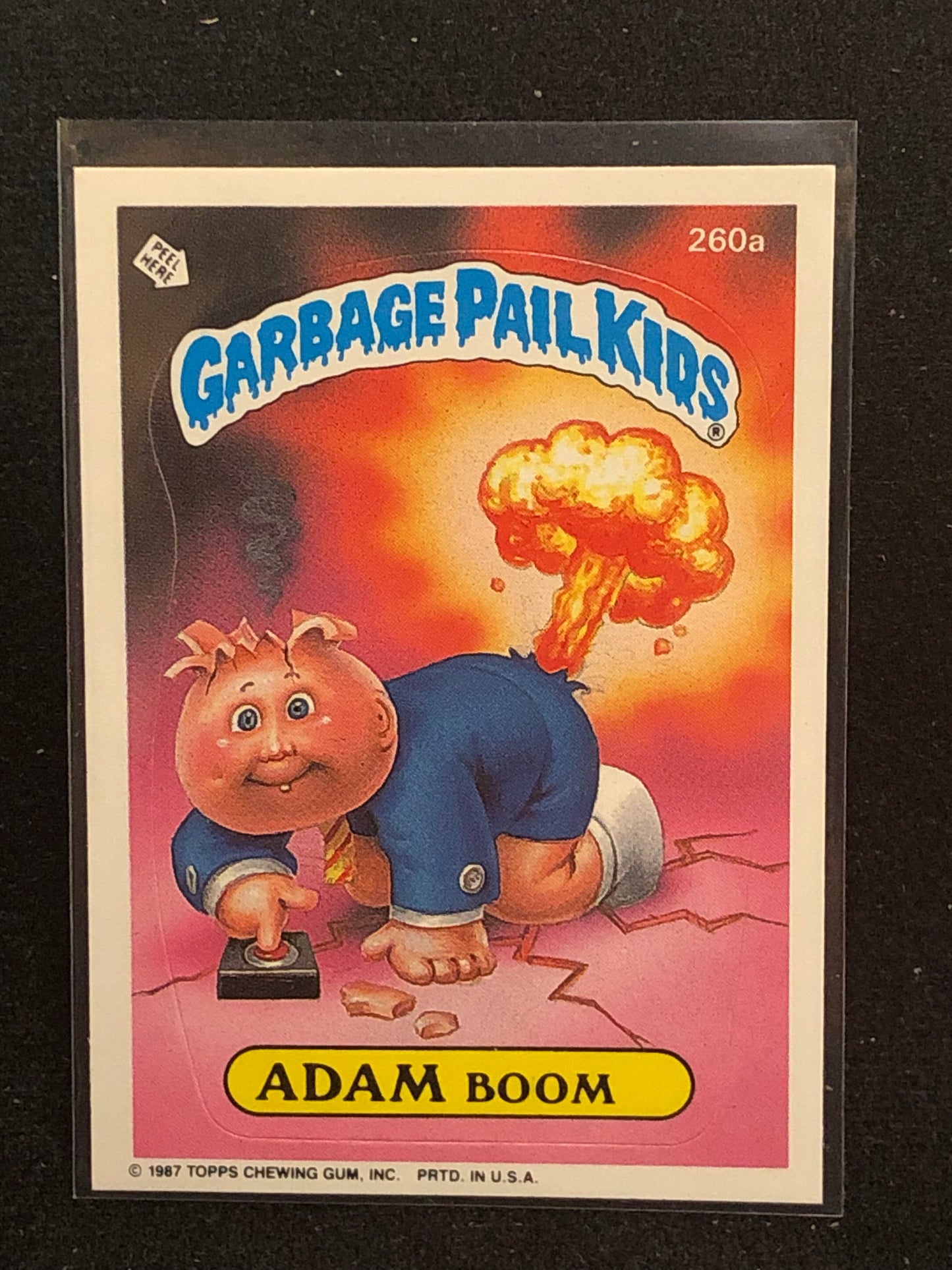 Garbage Pail Kids Original Series 7 (os7) 260a Adam Boom