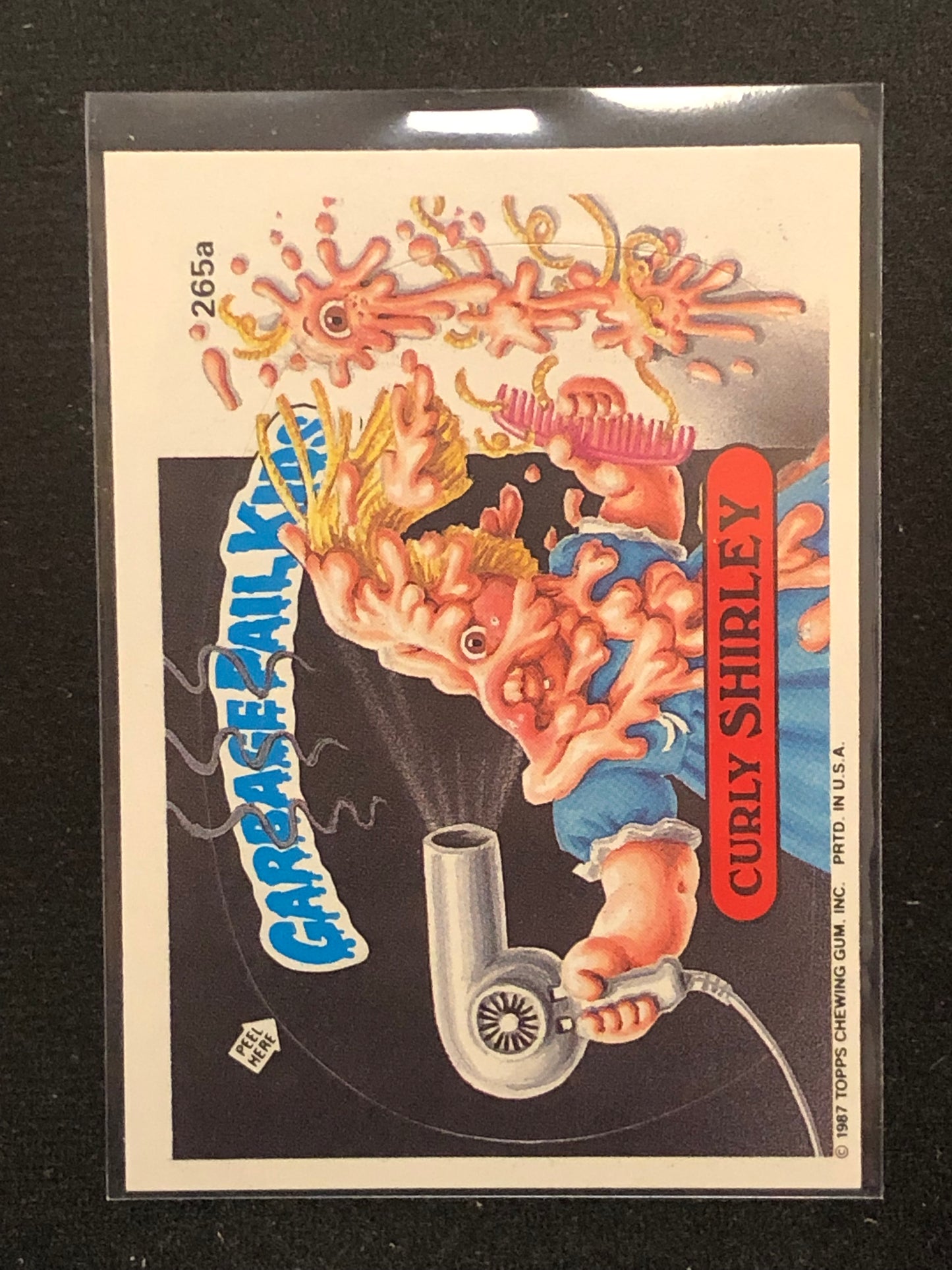 Garbage Pail Kids Original Series 7 (os7) 265a Curly Shirley