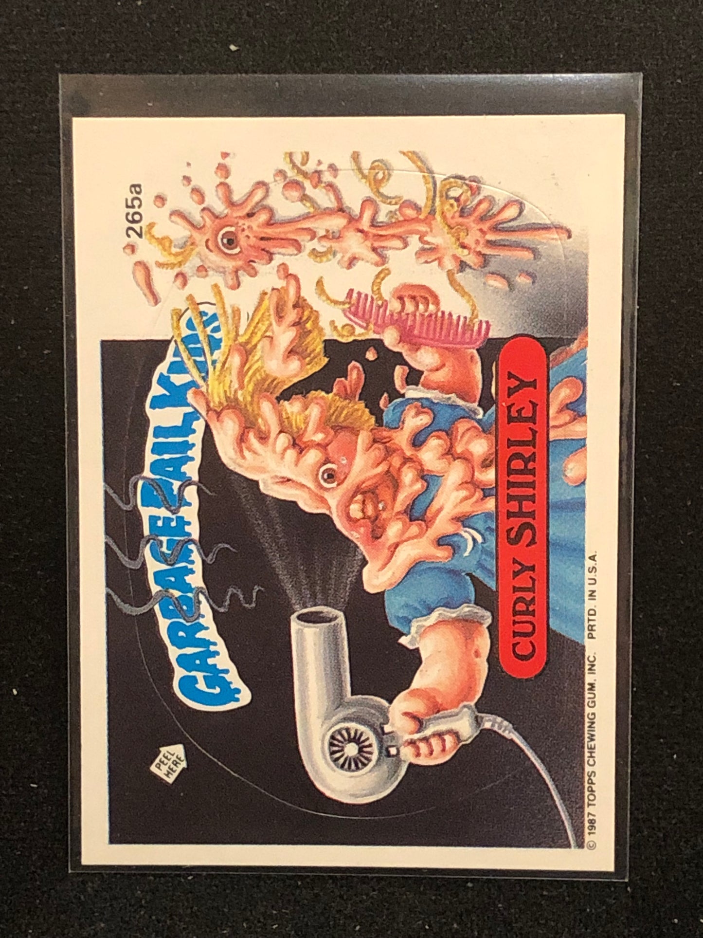 Garbage Pail Kids Original Series 7 (os7) 265a Curly Shirley