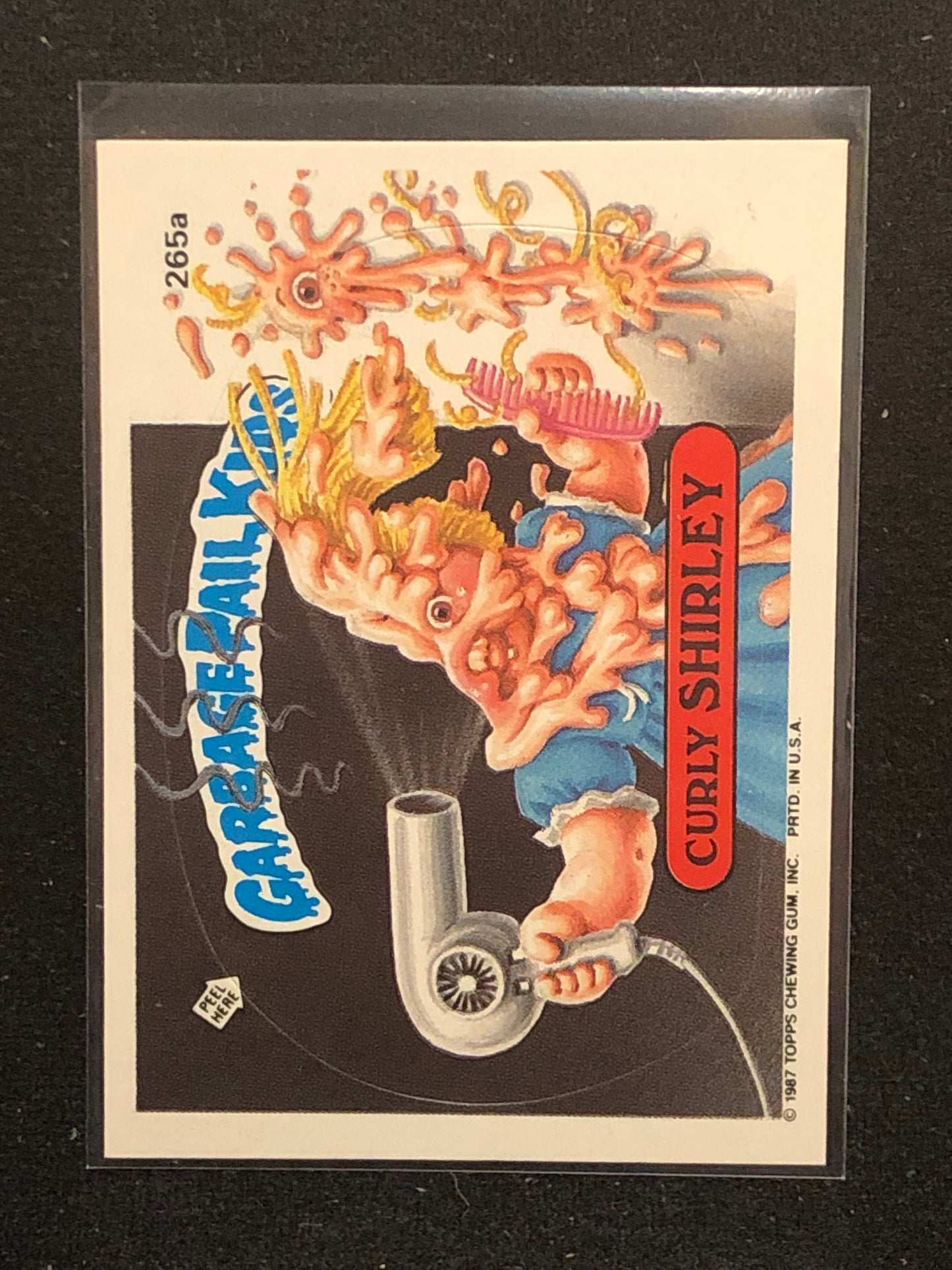 Garbage Pail Kids Original Series 7 (os7) 265a Curly Shirley