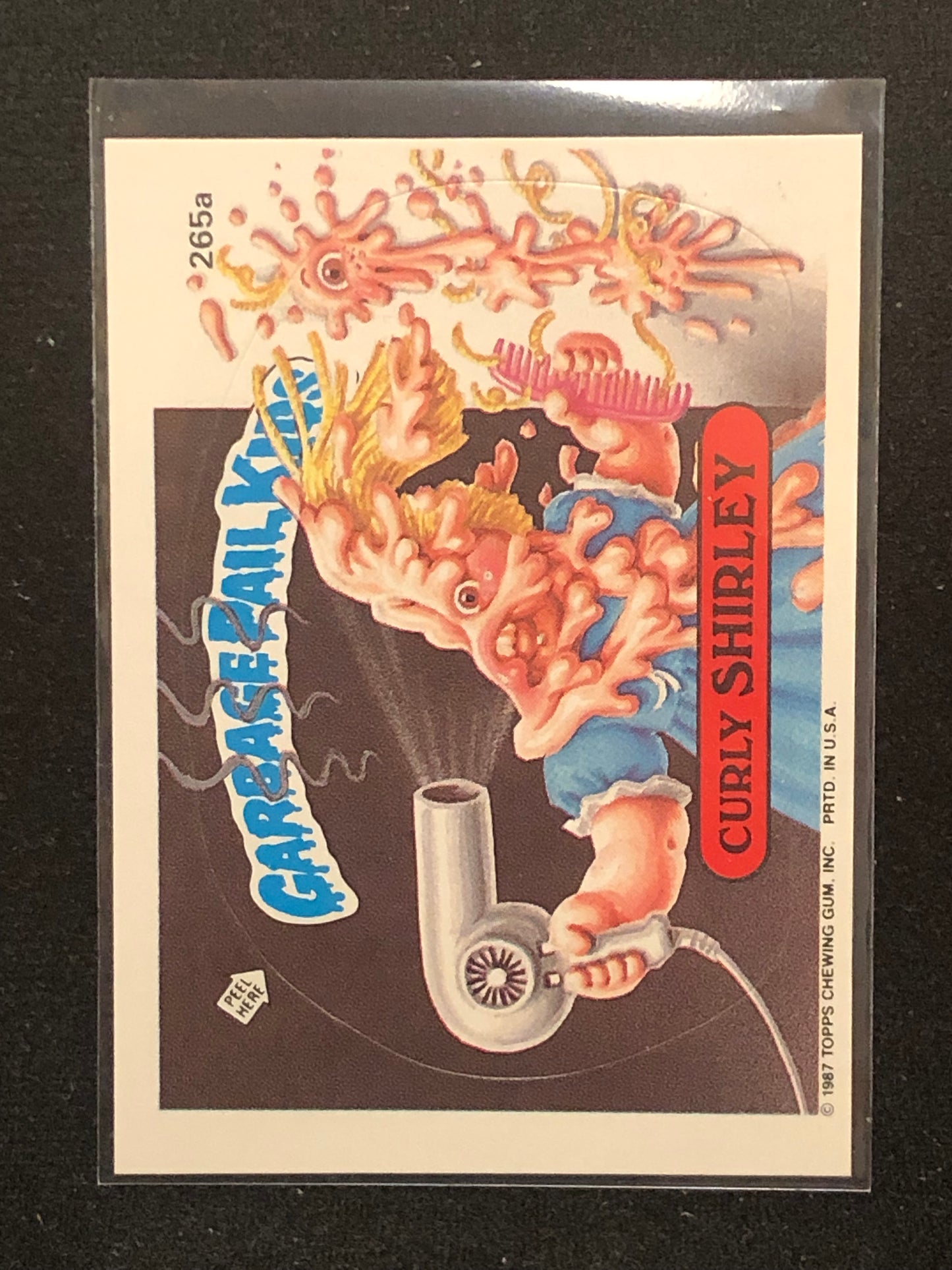 Garbage Pail Kids Original Series 7 (os7) 265a Curly Shirley