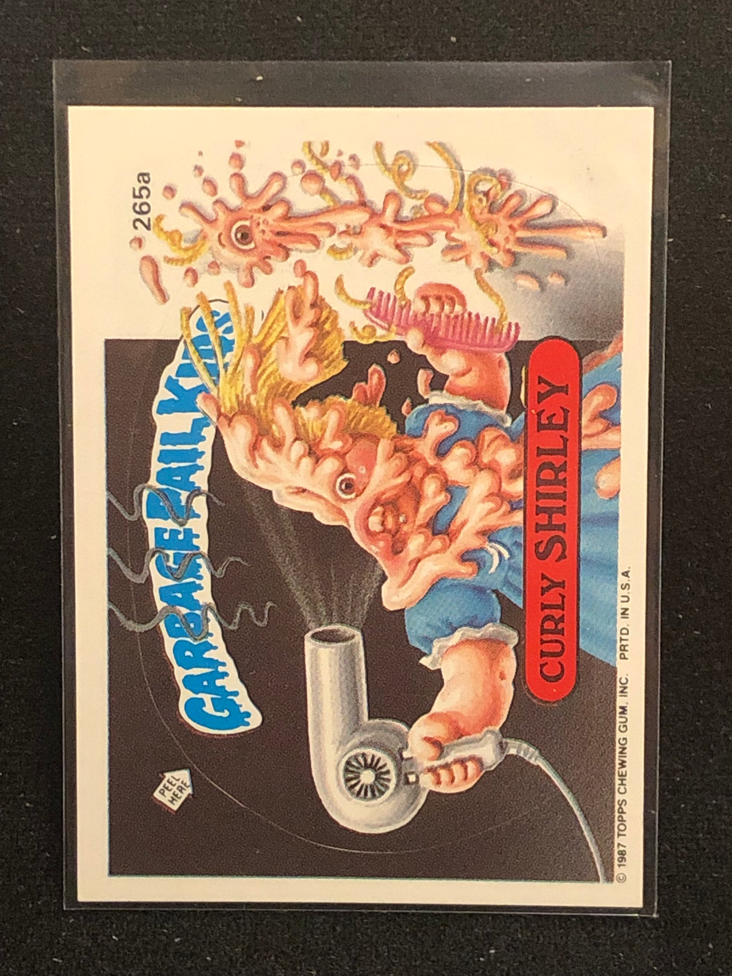 Garbage Pail Kids Original Series 7 (os7) 265a Curly Shirley