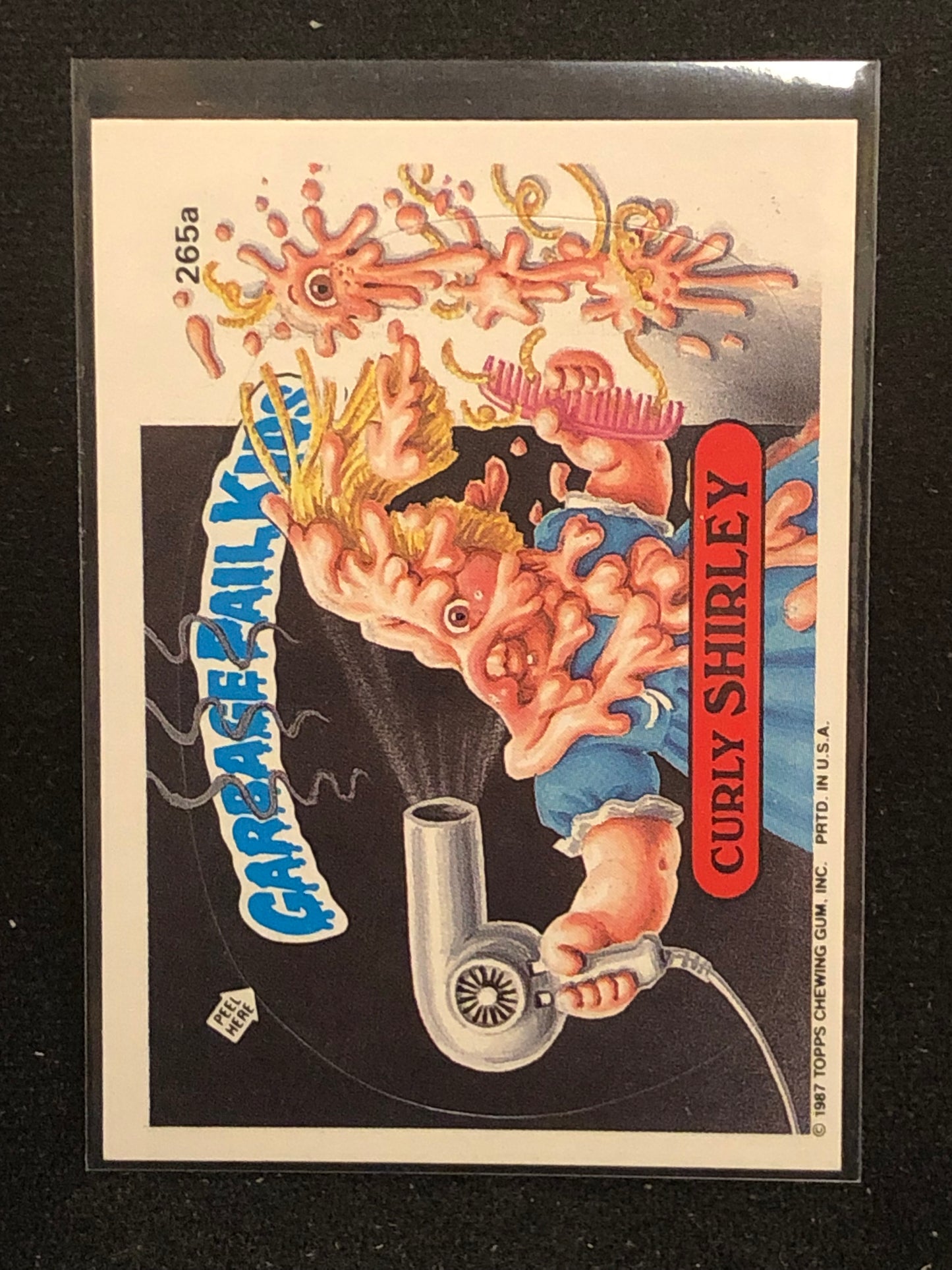 Garbage Pail Kids Original Series 7 (os7) 265a Curly Shirley