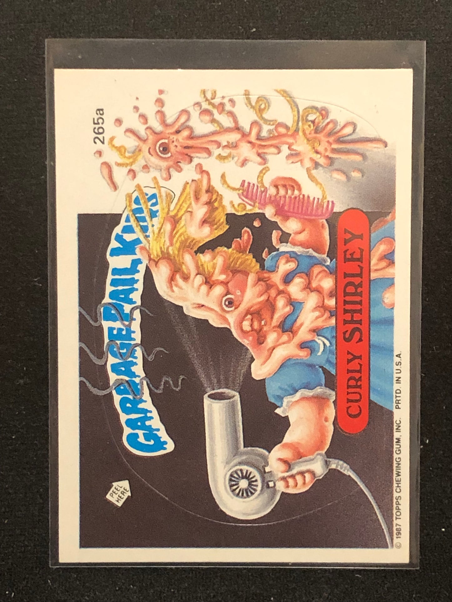 Garbage Pail Kids Original Series 7 (os7) 265a Curly Shirley