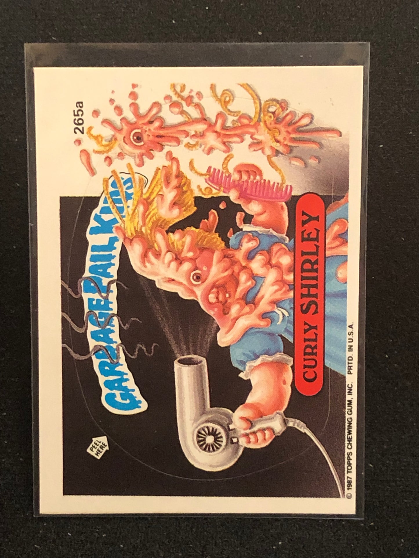 Garbage Pail Kids Original Series 7 (os7) 265a Curly Shirley