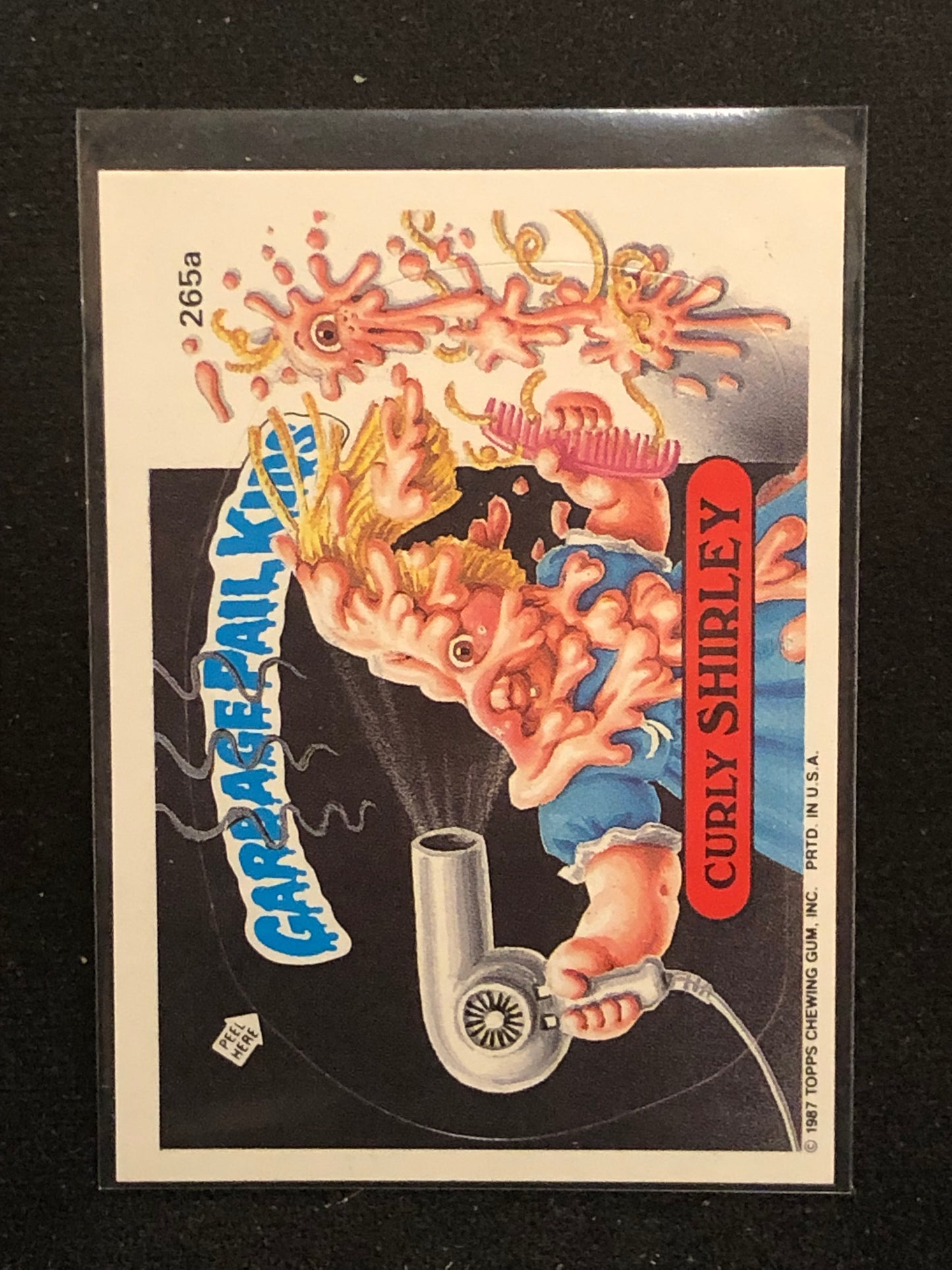 Garbage Pail Kids Original Series 7 (os7) 265a Curly Shirley