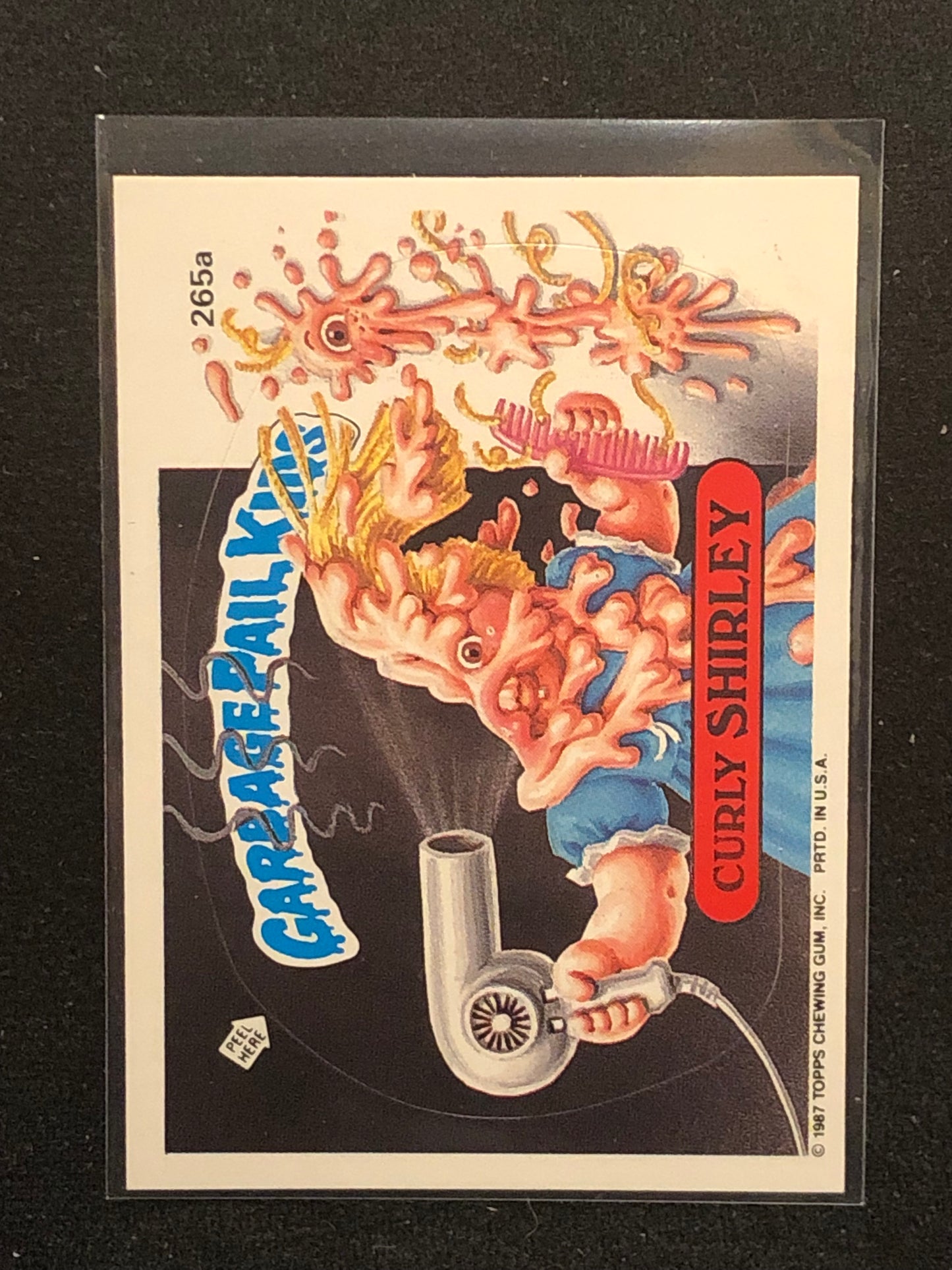 Garbage Pail Kids Original Series 7 (os7) 265a Curly Shirley