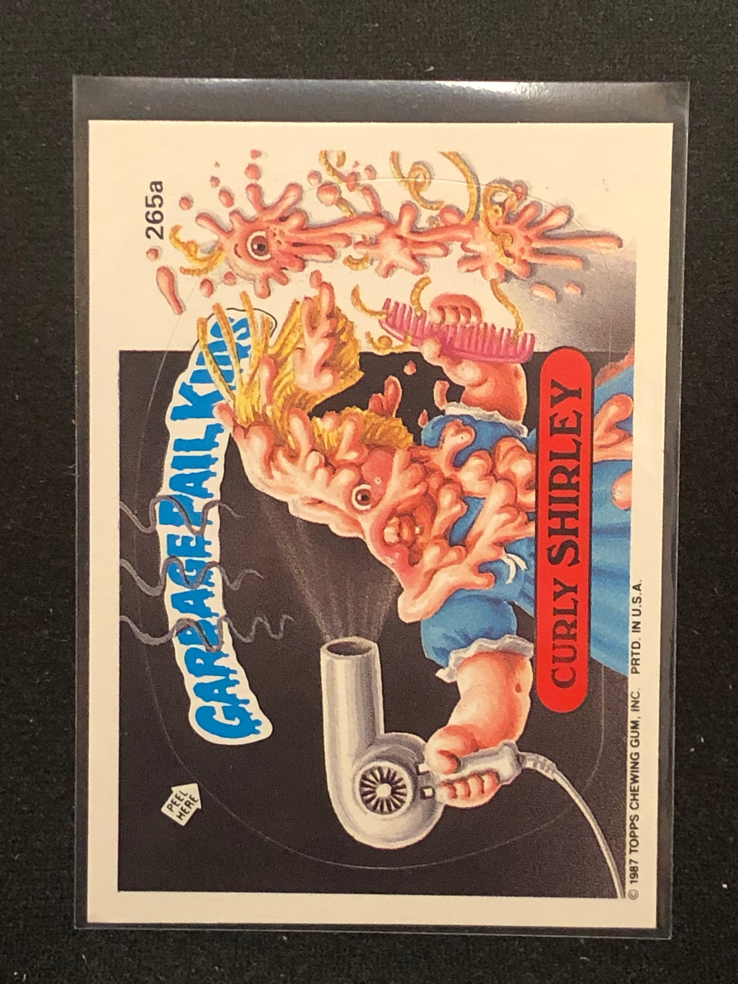 Garbage Pail Kids Original Series 7 (os7) 265a Curly Shirley